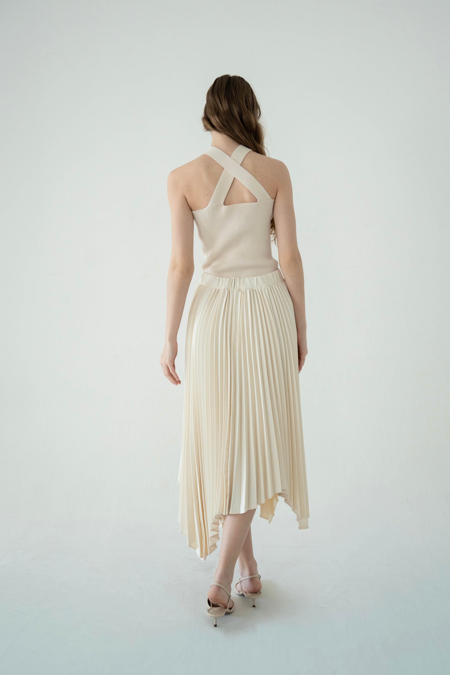 soft pleats skirt