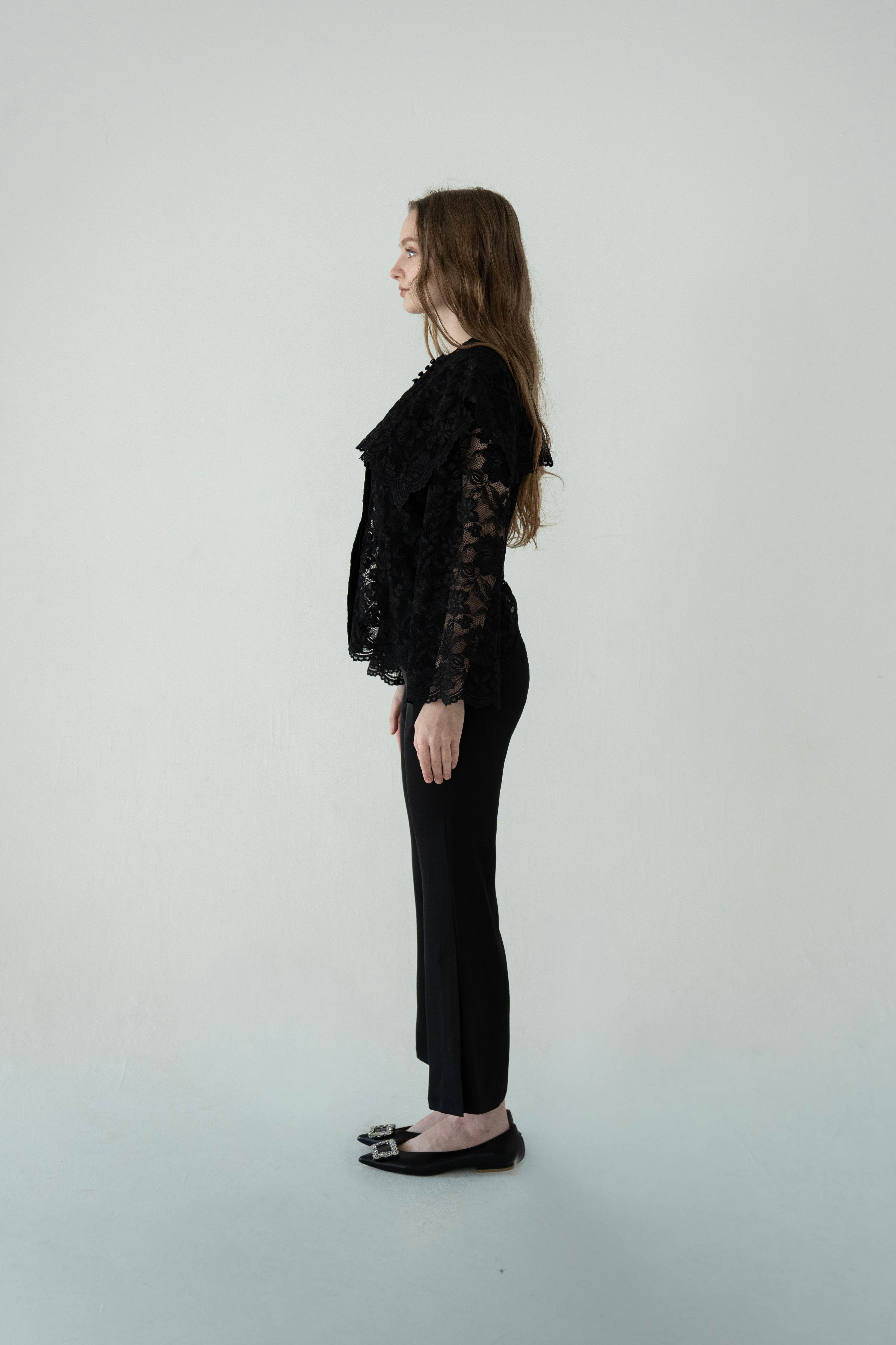 lace cape flare blouse – Acka online store