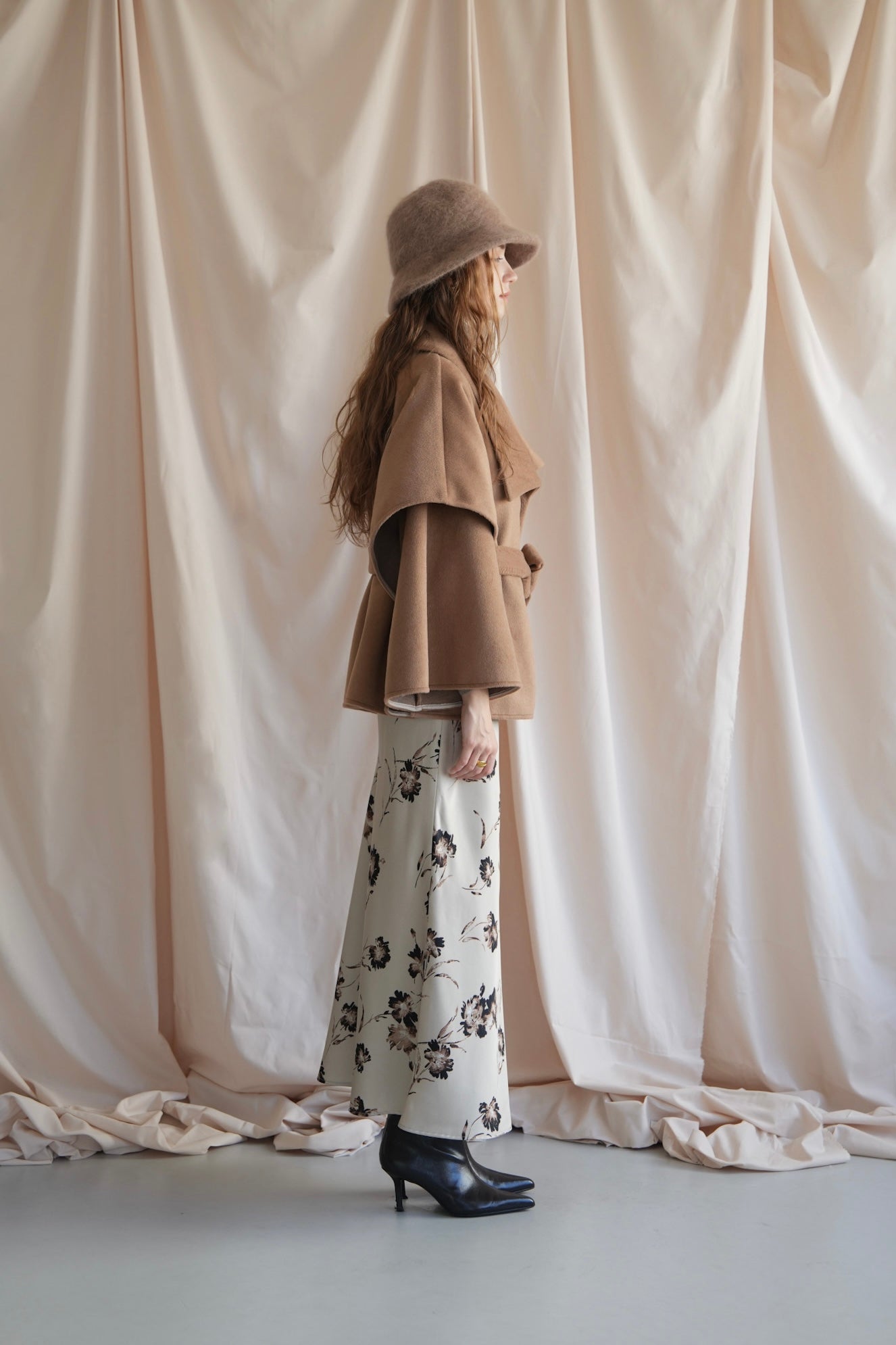 flare cape coat – Acka online store