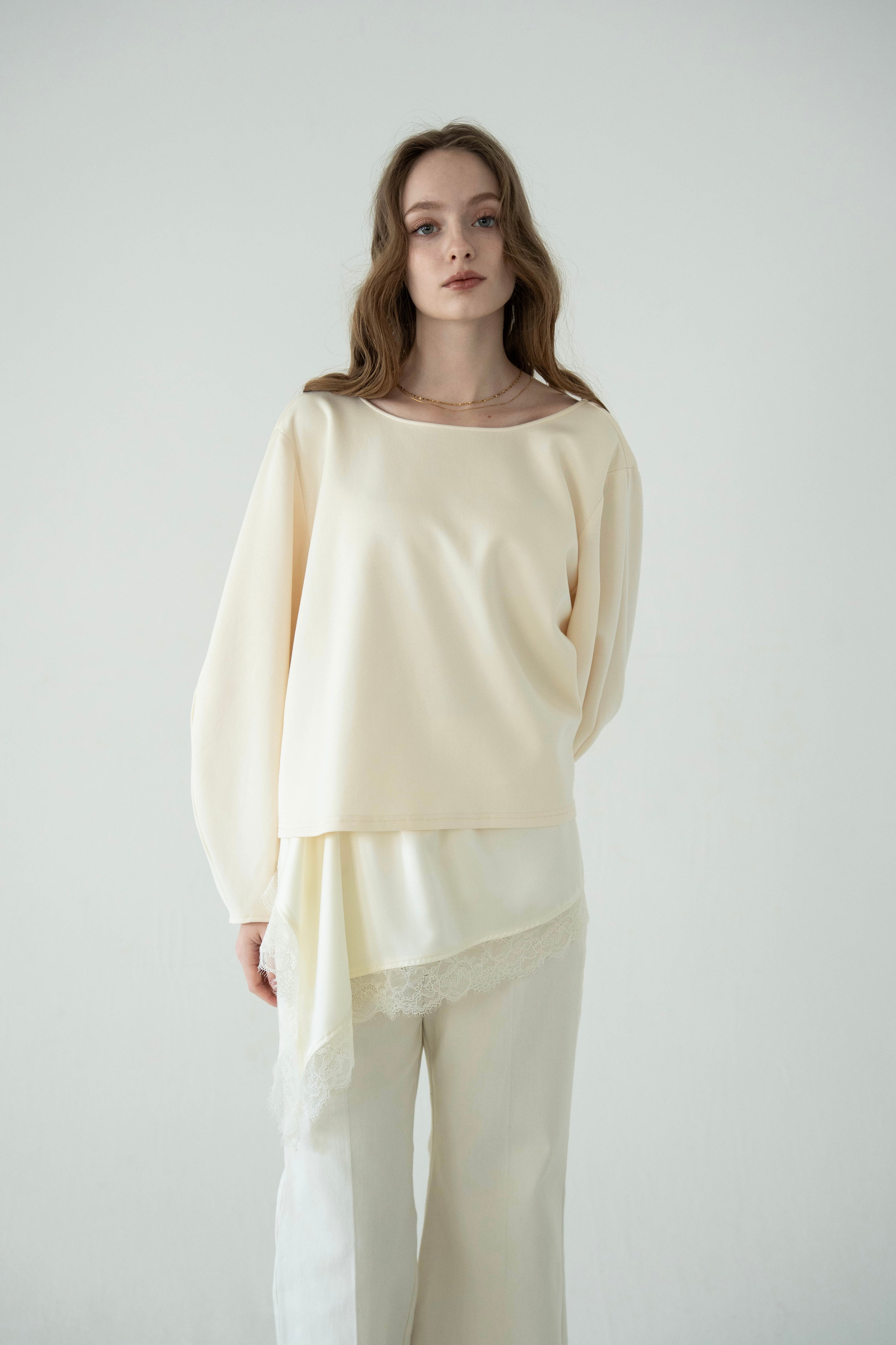 lace hem layered tops – Acka online store