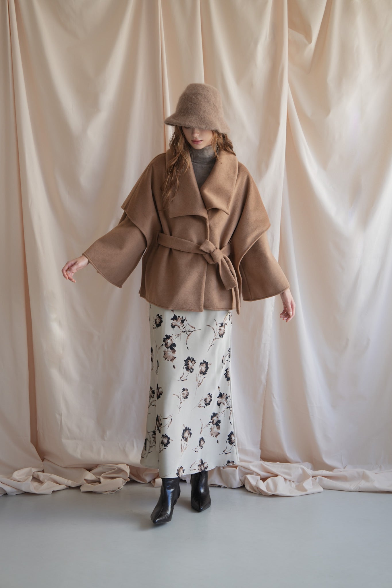 ジャケット・アウター Acka. flare cape coat flare cape coat – Acka online store