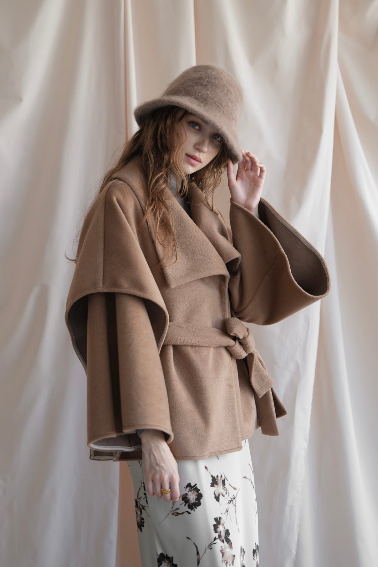 flare cape coat – Acka online store
