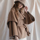flare cape coat