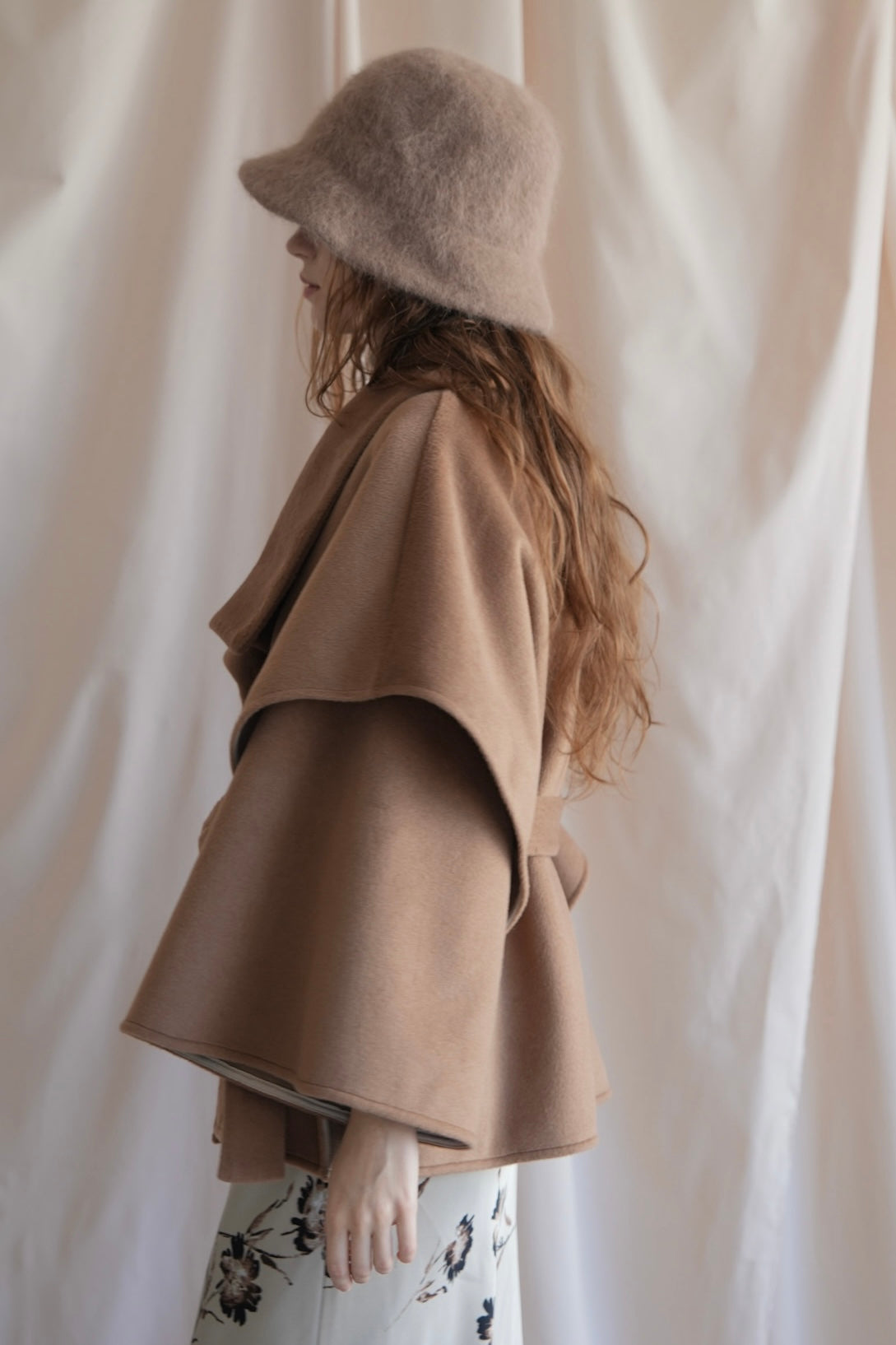 flare cape coat