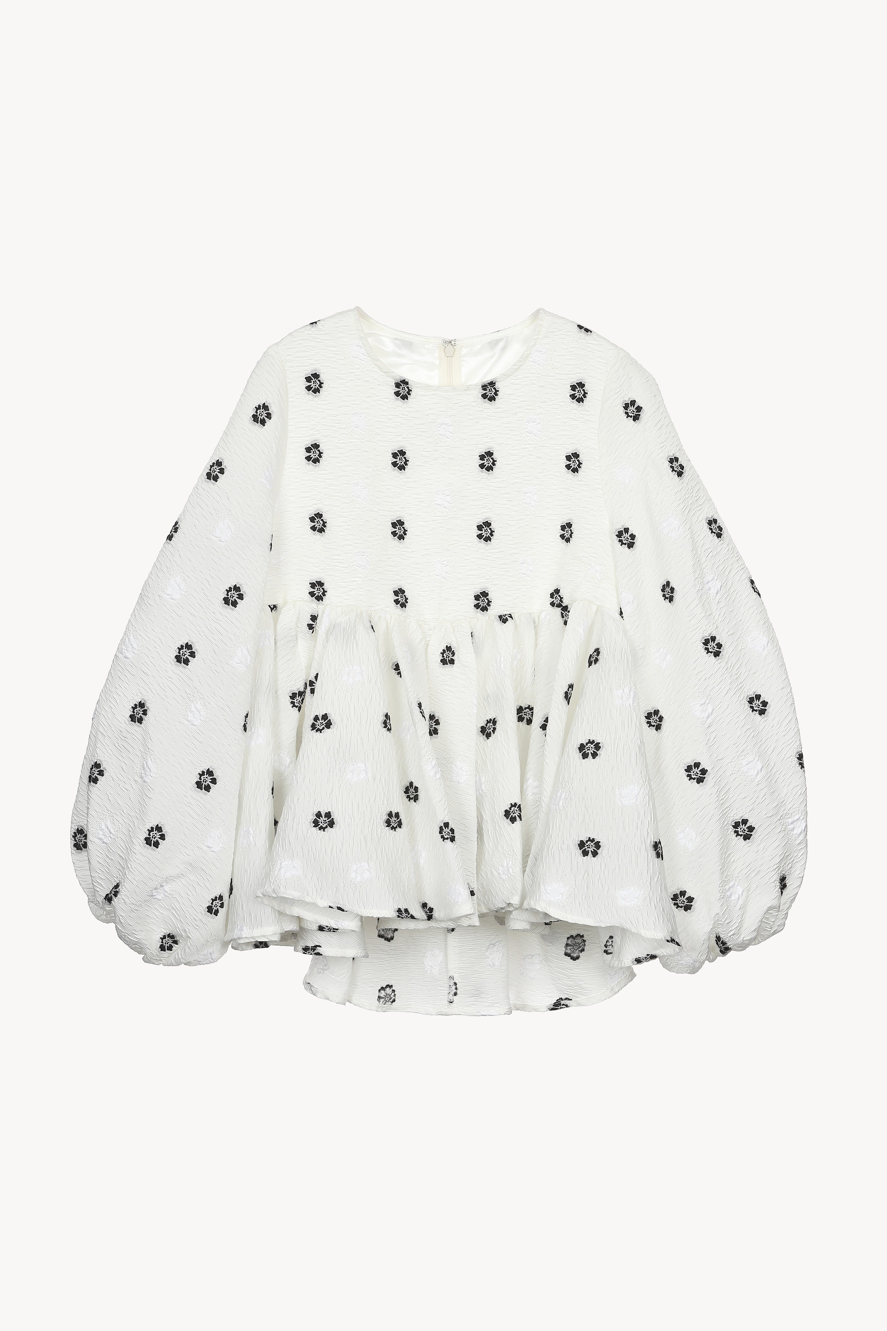 トップス acka glossy jacquard blouse glossy jacquard blouse – Acka online store