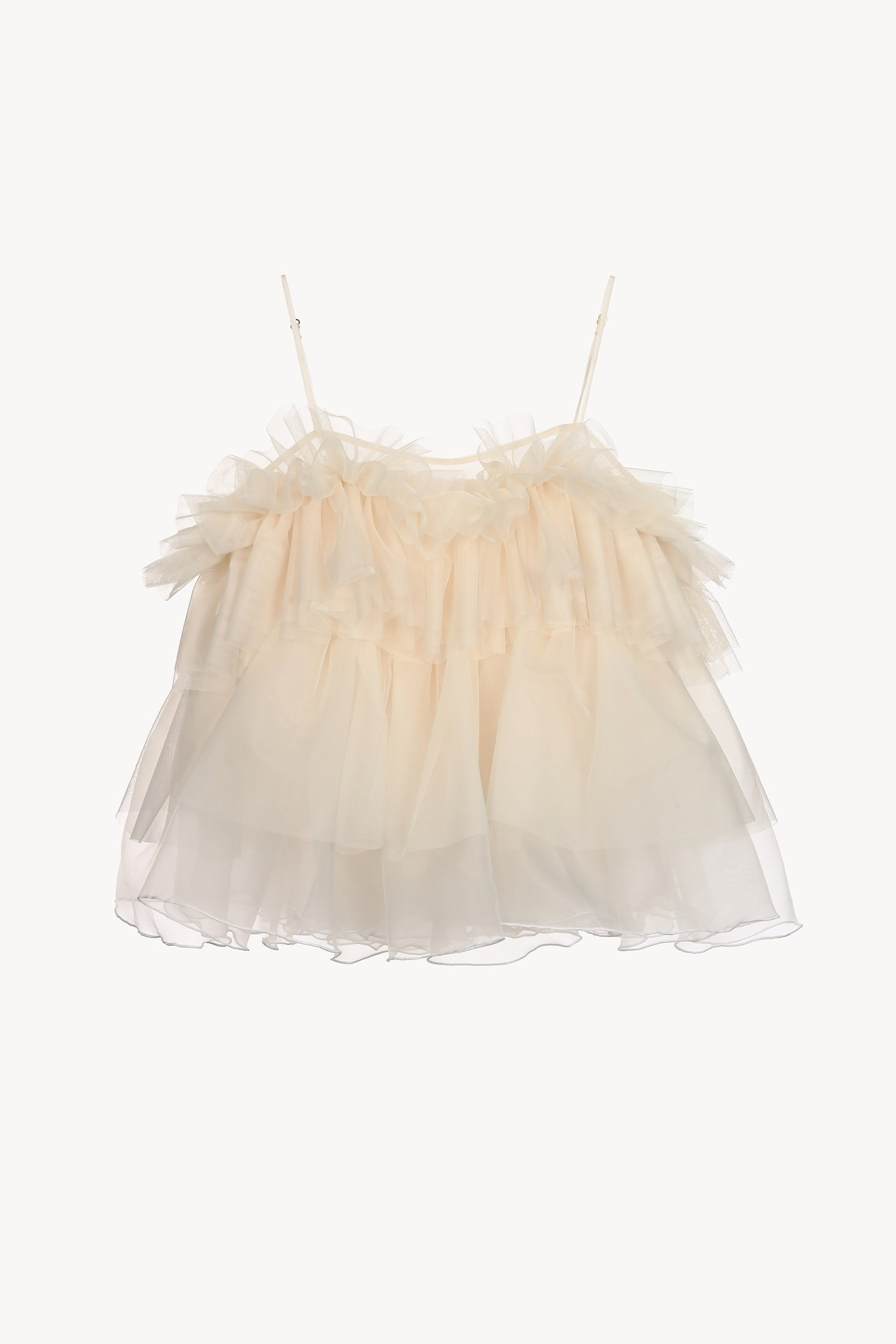 トップス poppy PEPLUM TULLE BUSTIER POPPY＊ PEPLUM TULLE BUSTIER (YELLOW) 新品