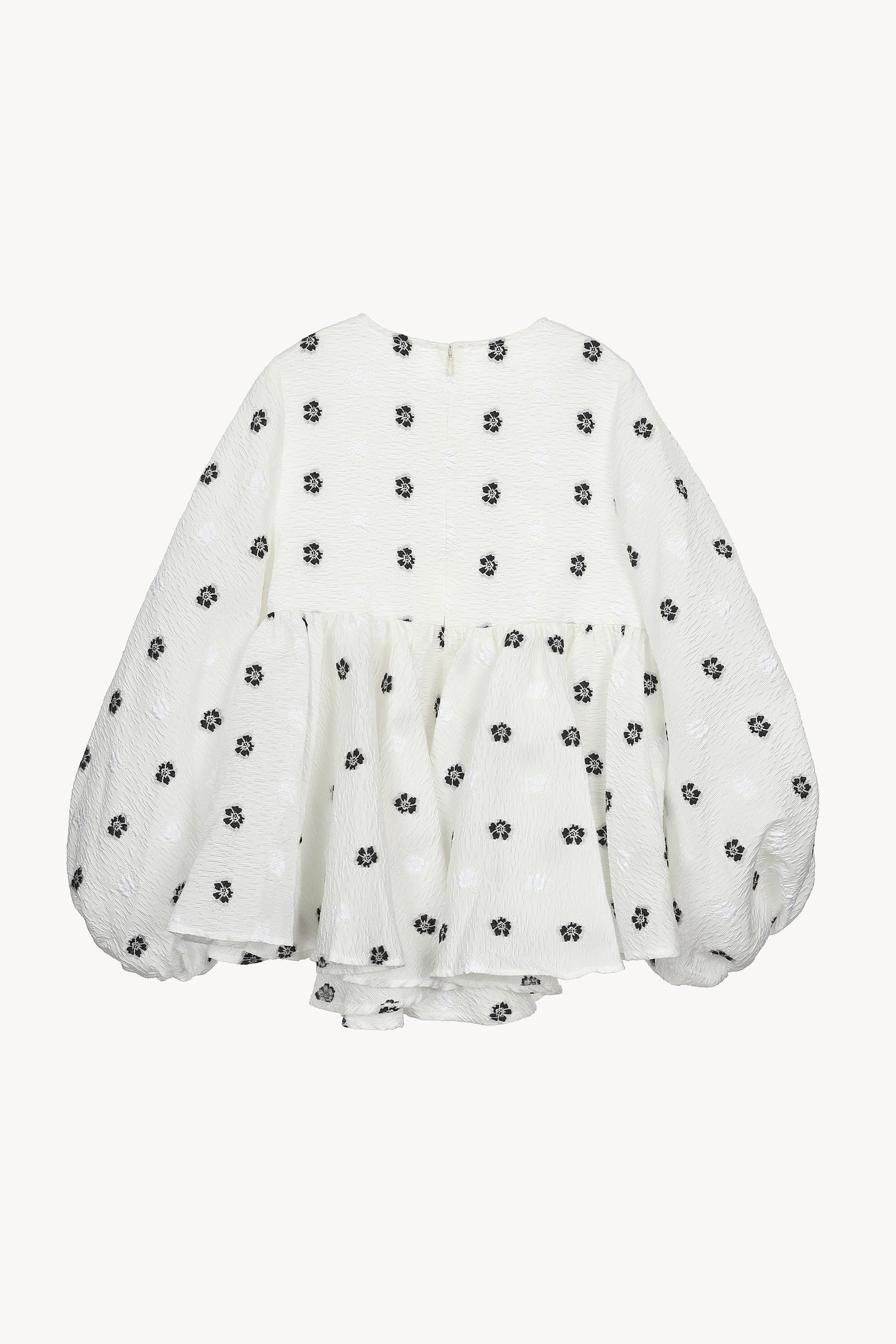 flower jacquard blouse