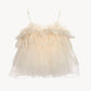 peplum tulle bustier