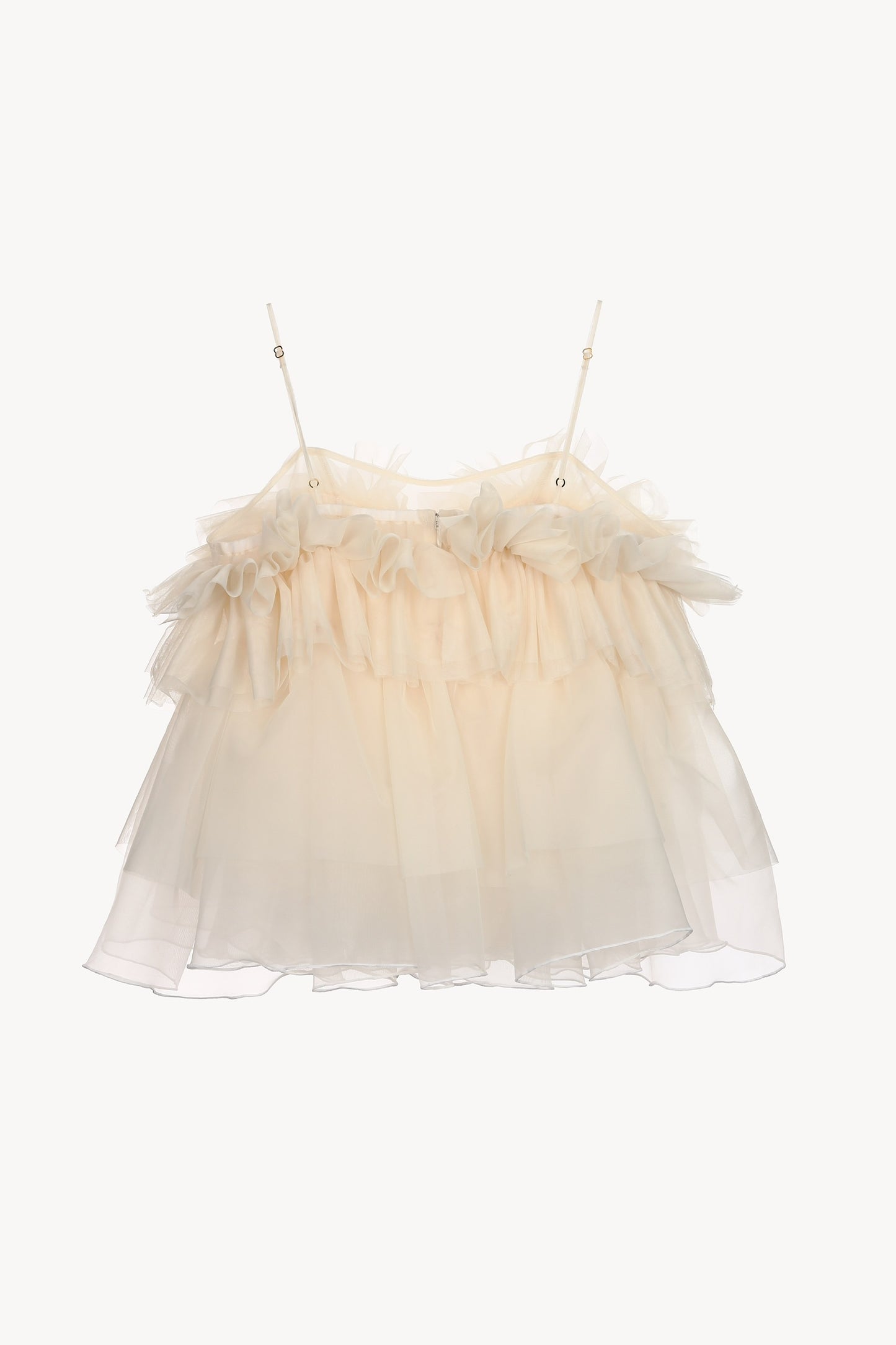 peplum tulle bustier