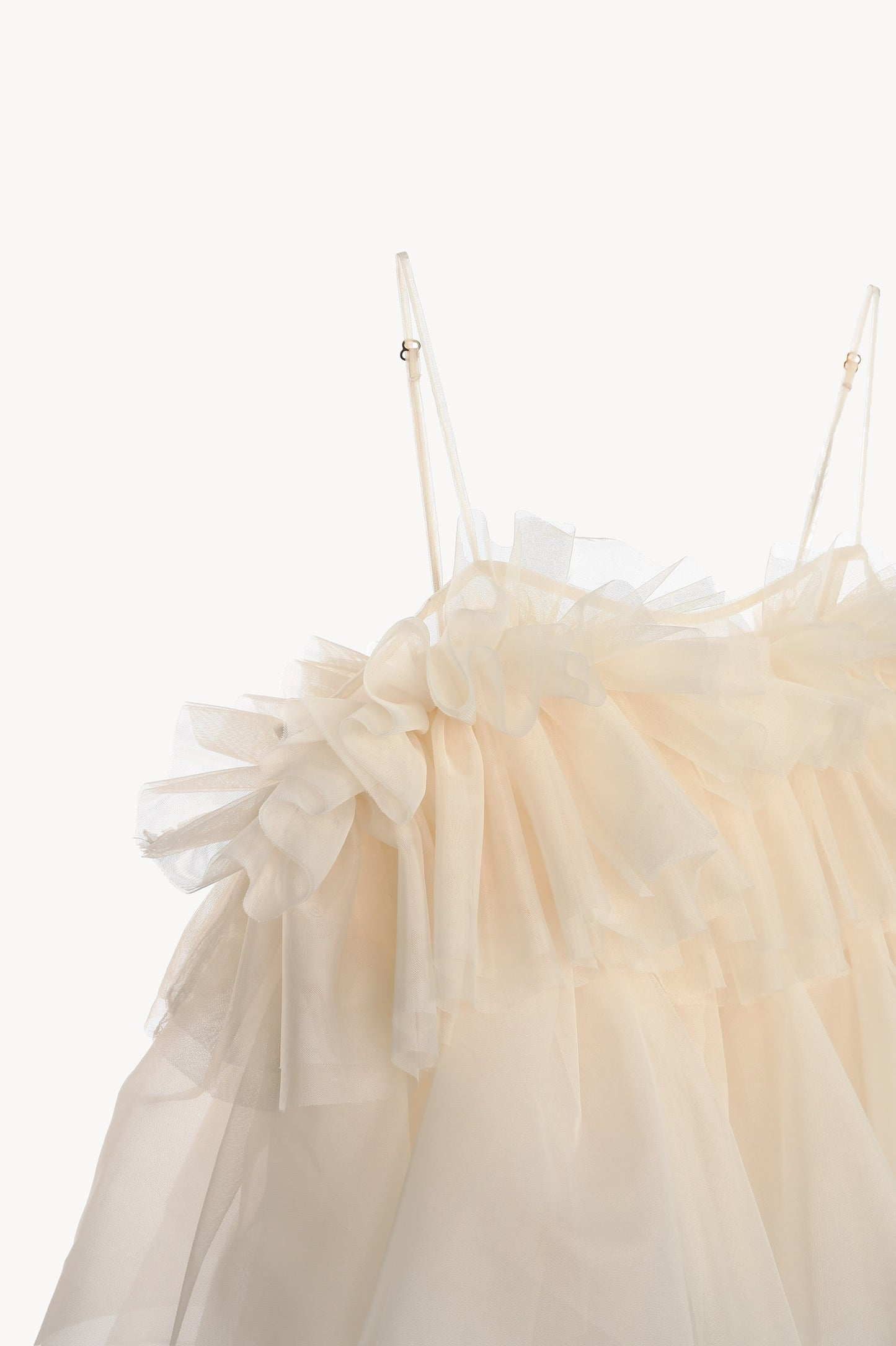 peplum tulle bustier