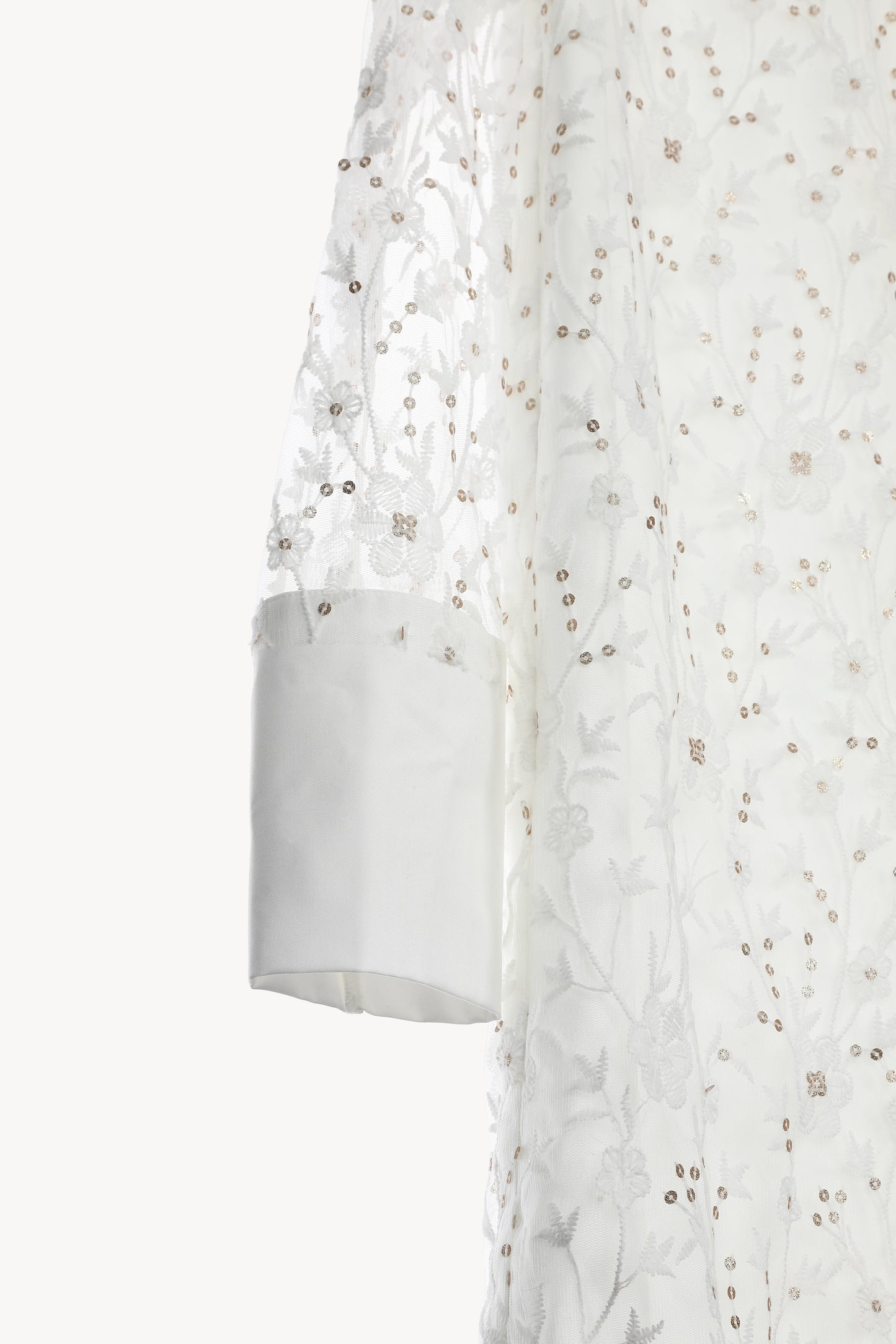 lace motif long dress