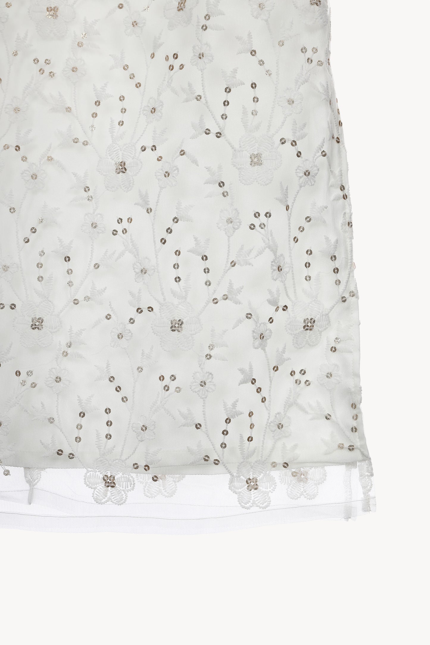 lace motif long dress