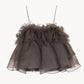 peplum tulle bustier