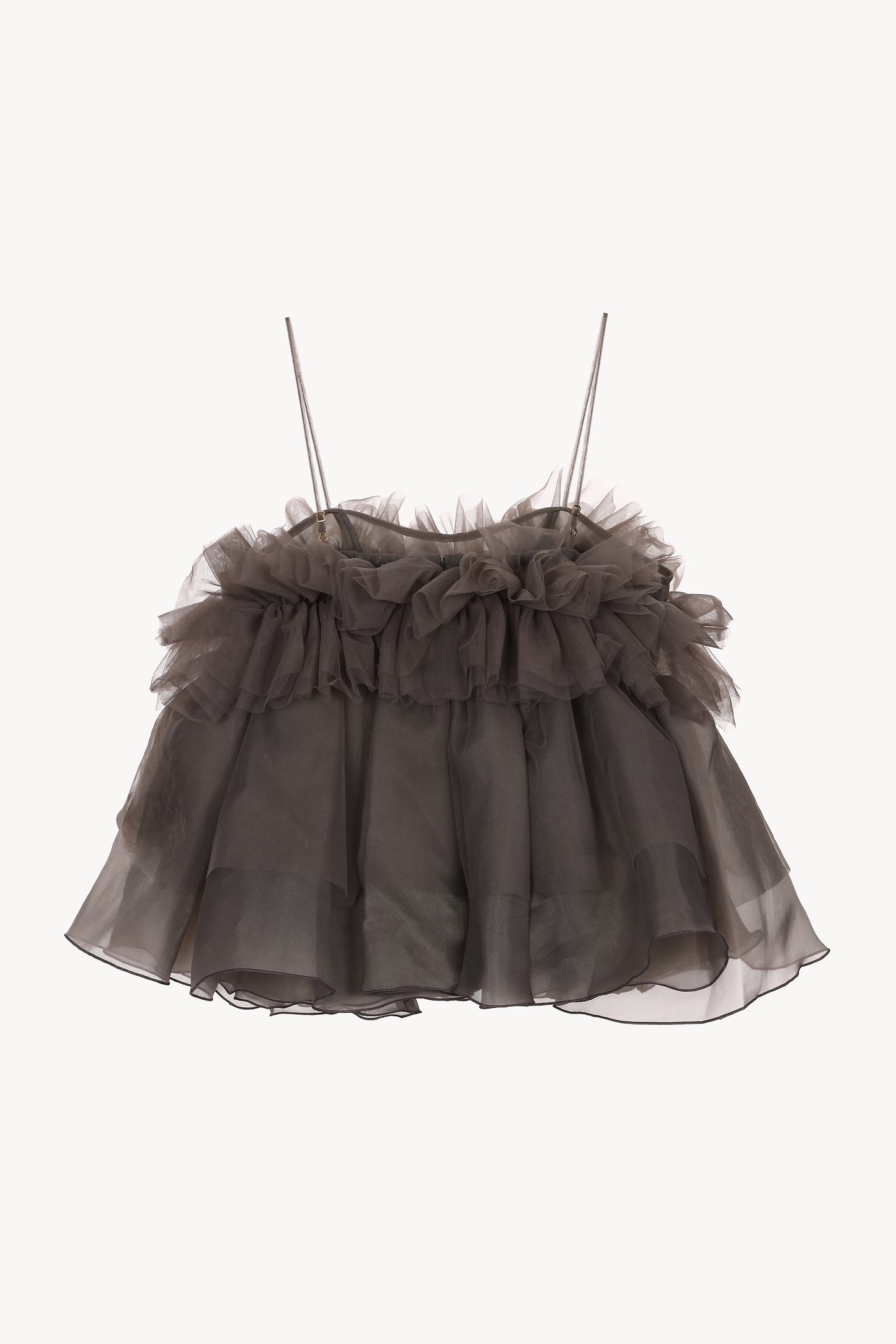 peplum tulle bustier