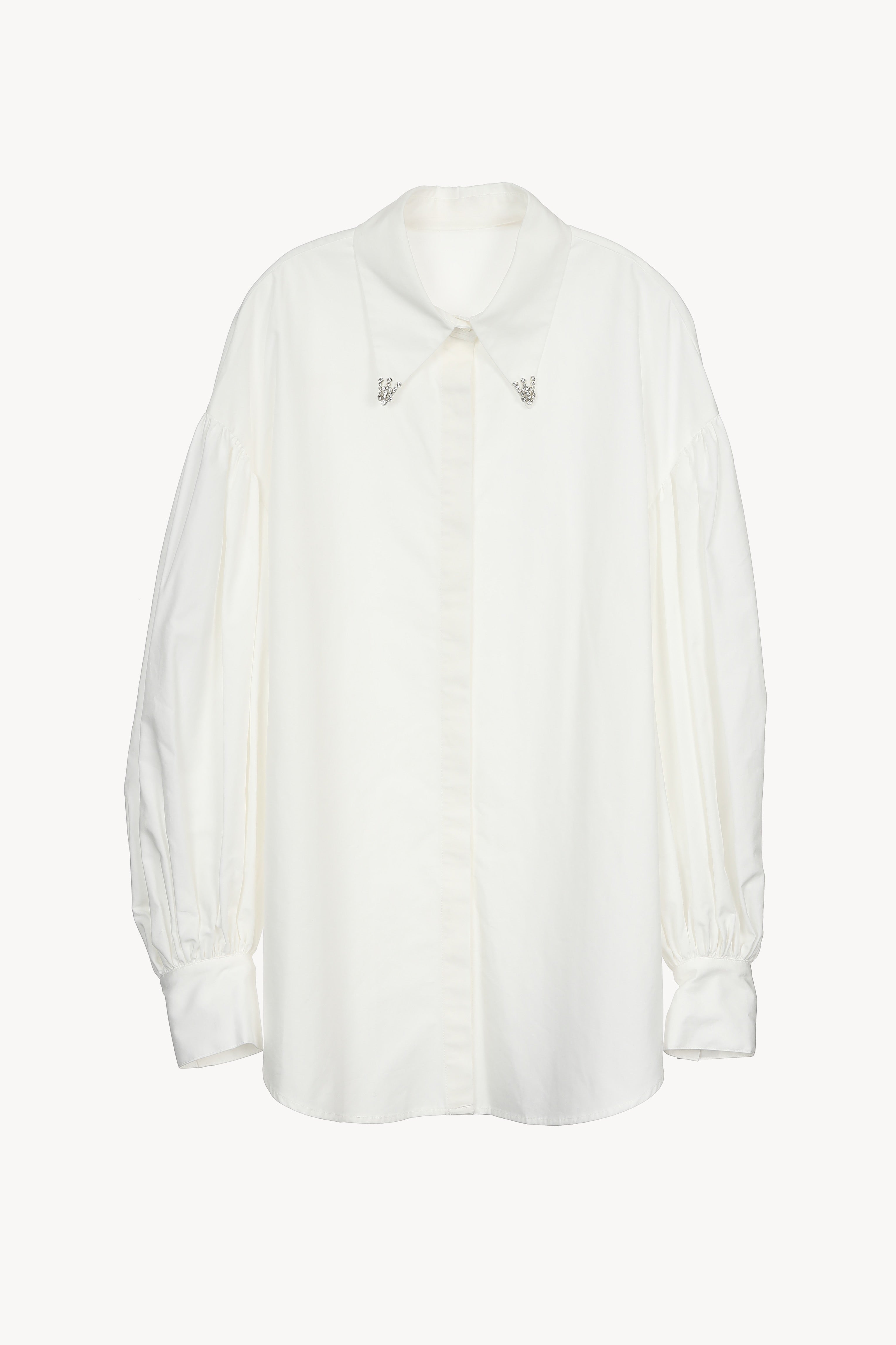 トップス Acka bijou collar volume shirt bijou collar volume shirt – Acka online store