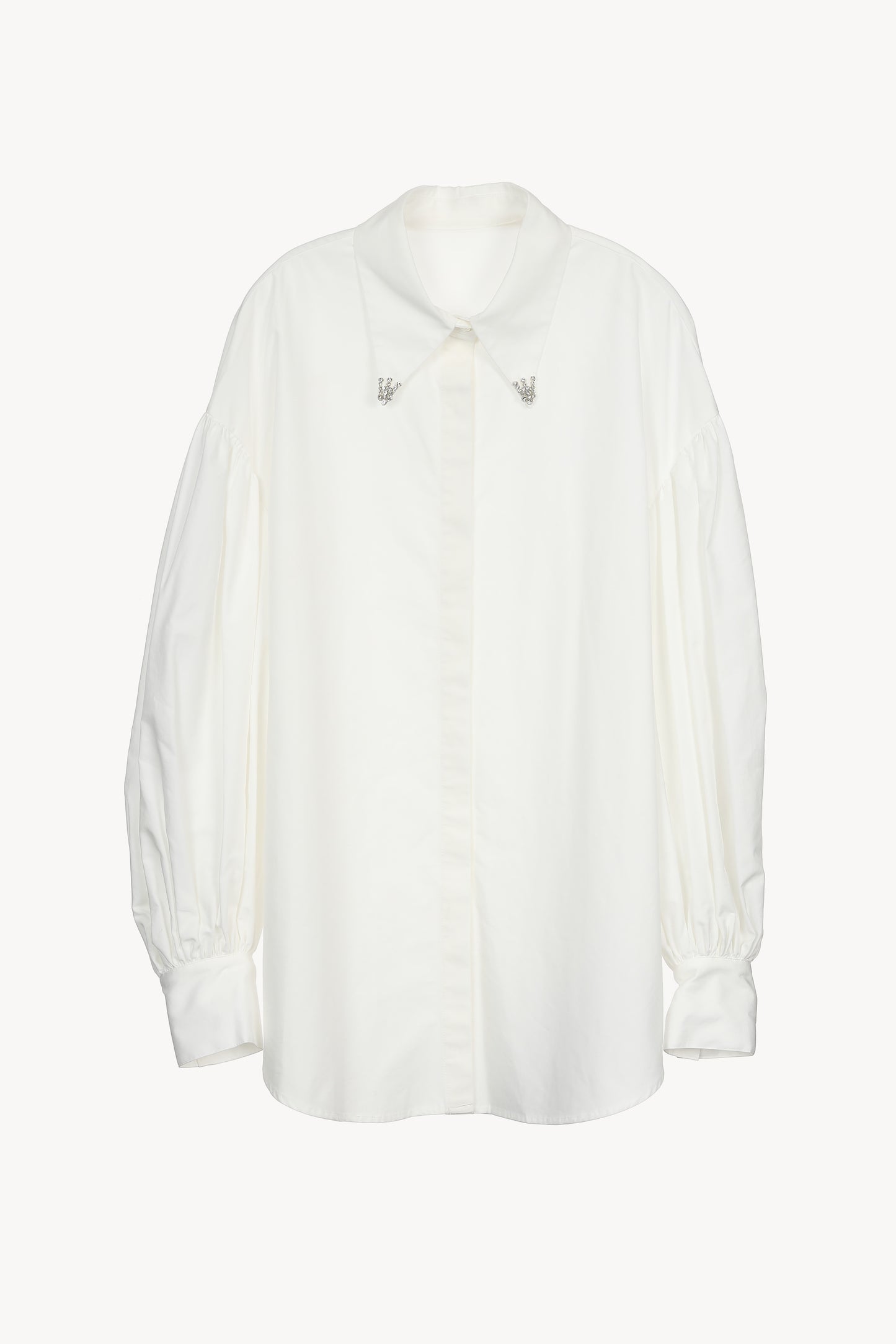 bijou collar volume shirt