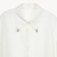 bijou collar volume shirt