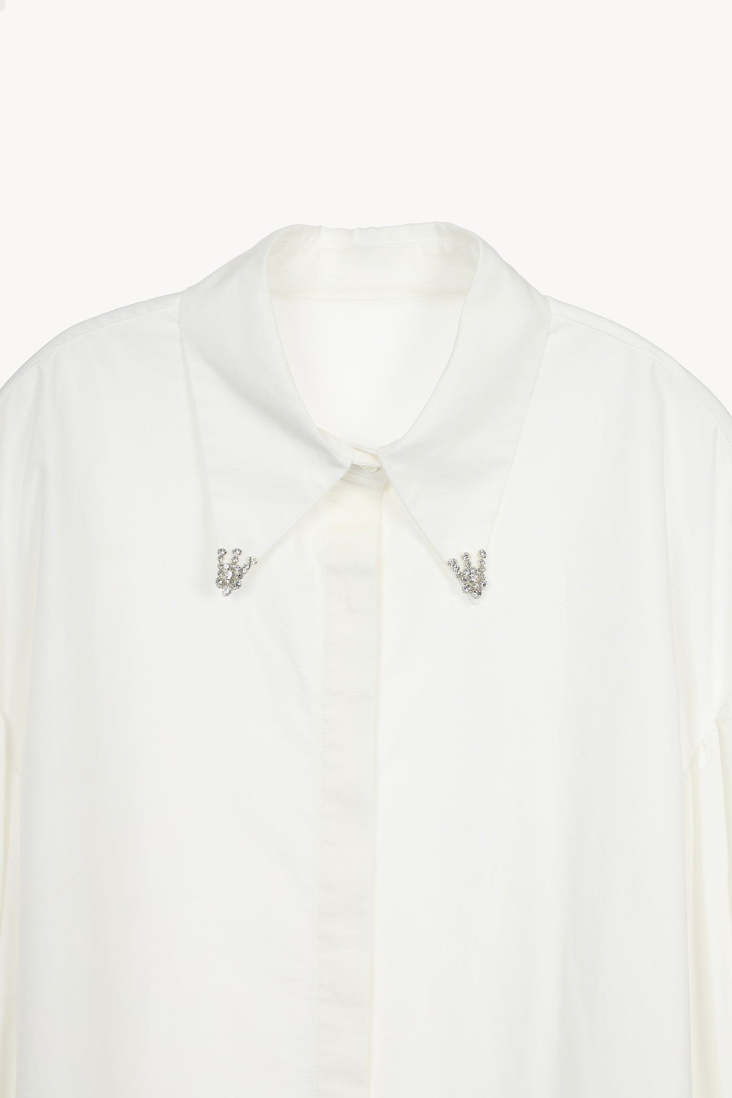 bijou collar volume shirt