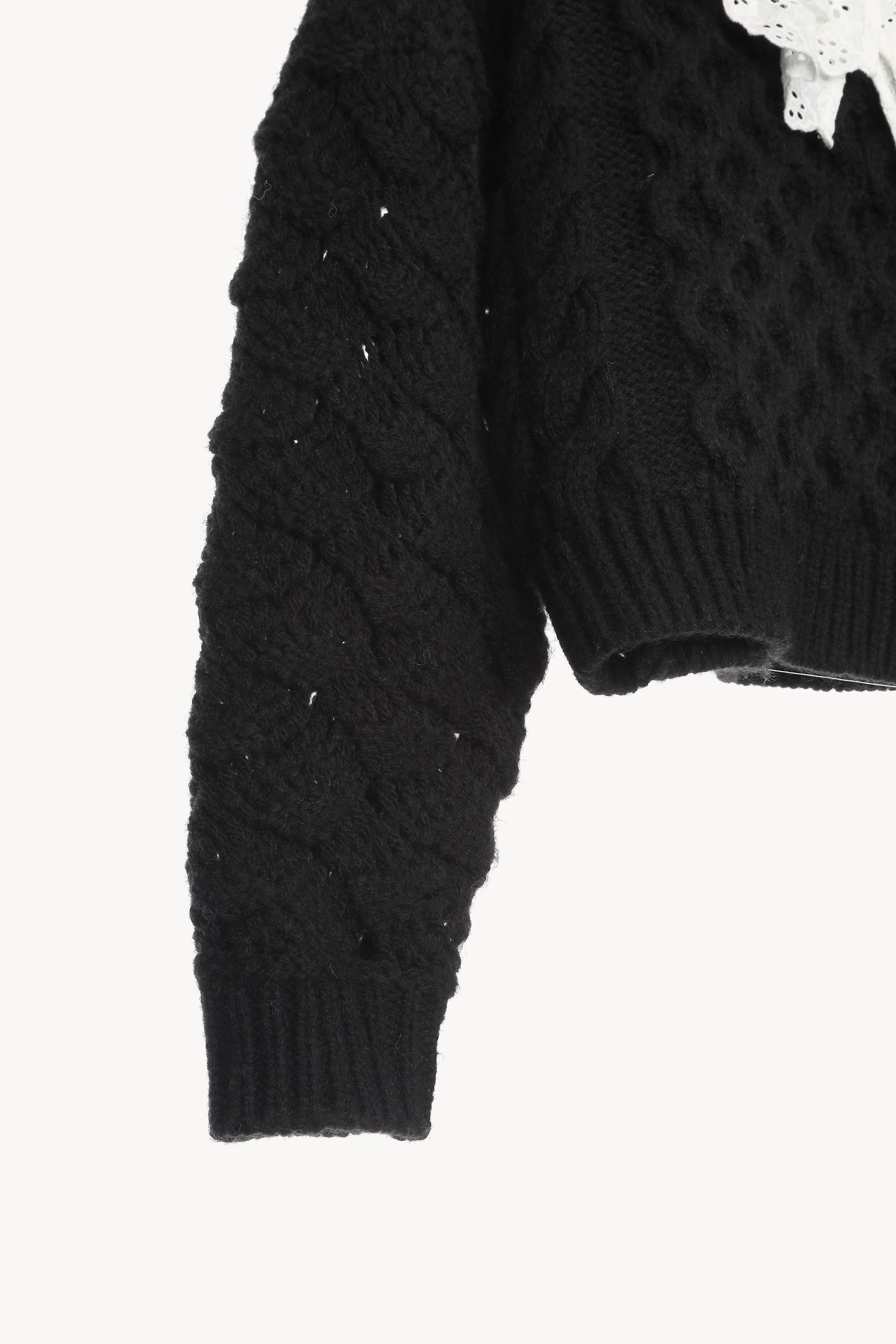 double lace cable knit