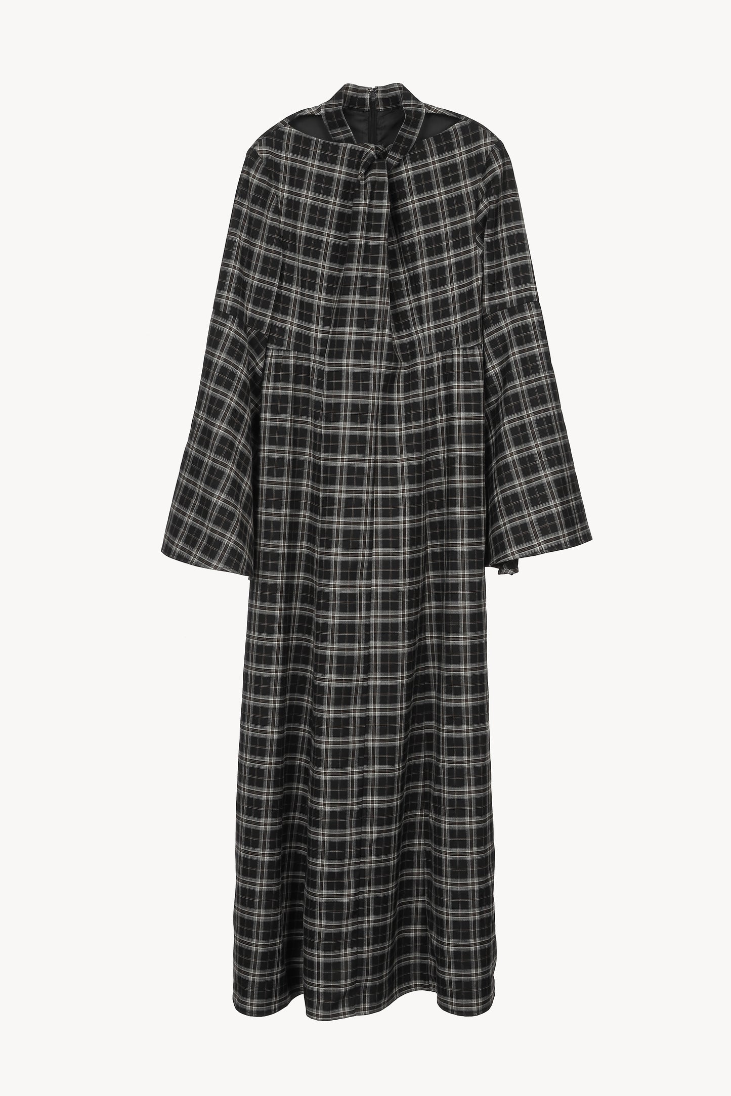 cross tuck check one-piece