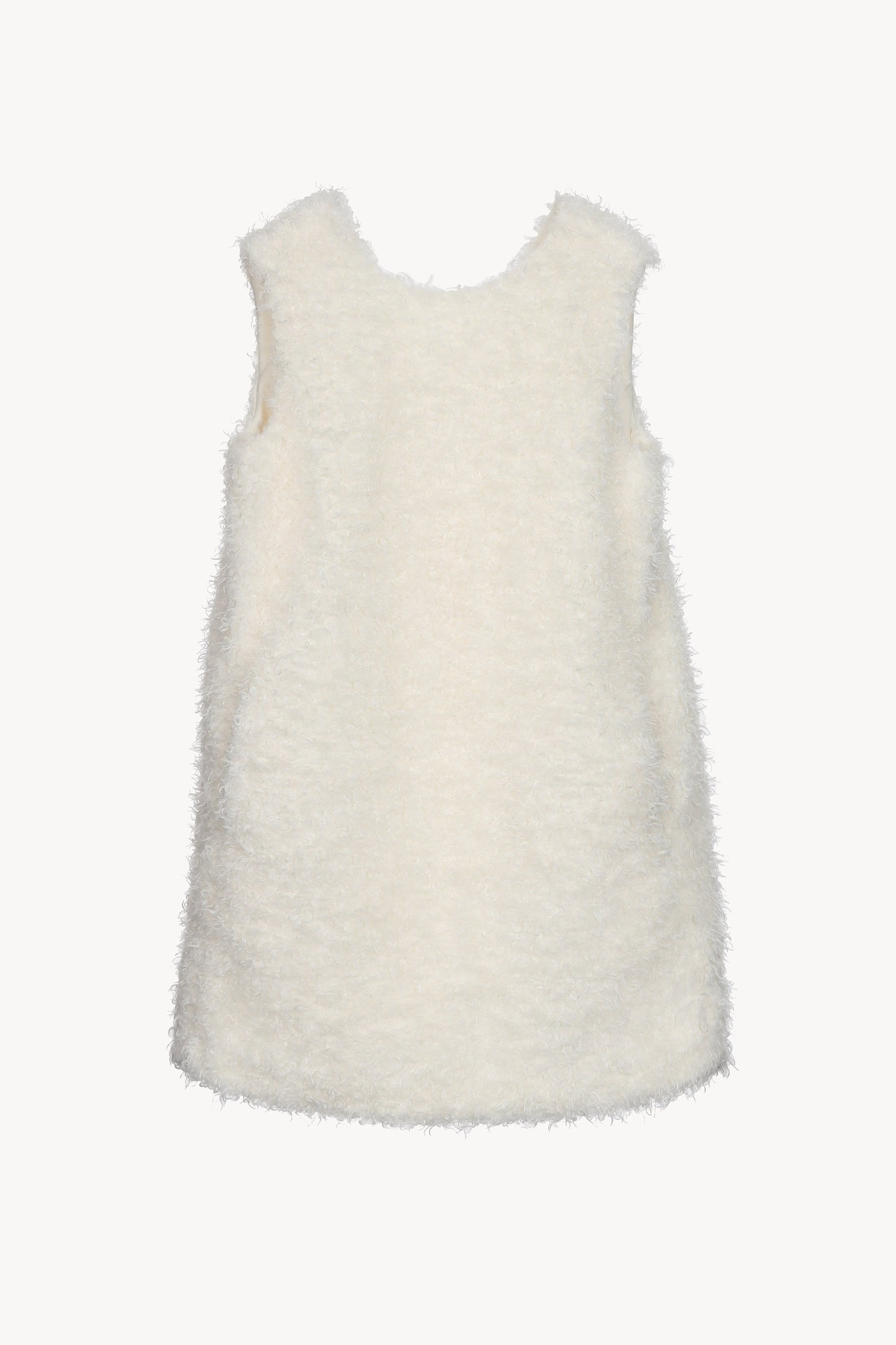 fur vest one-piece