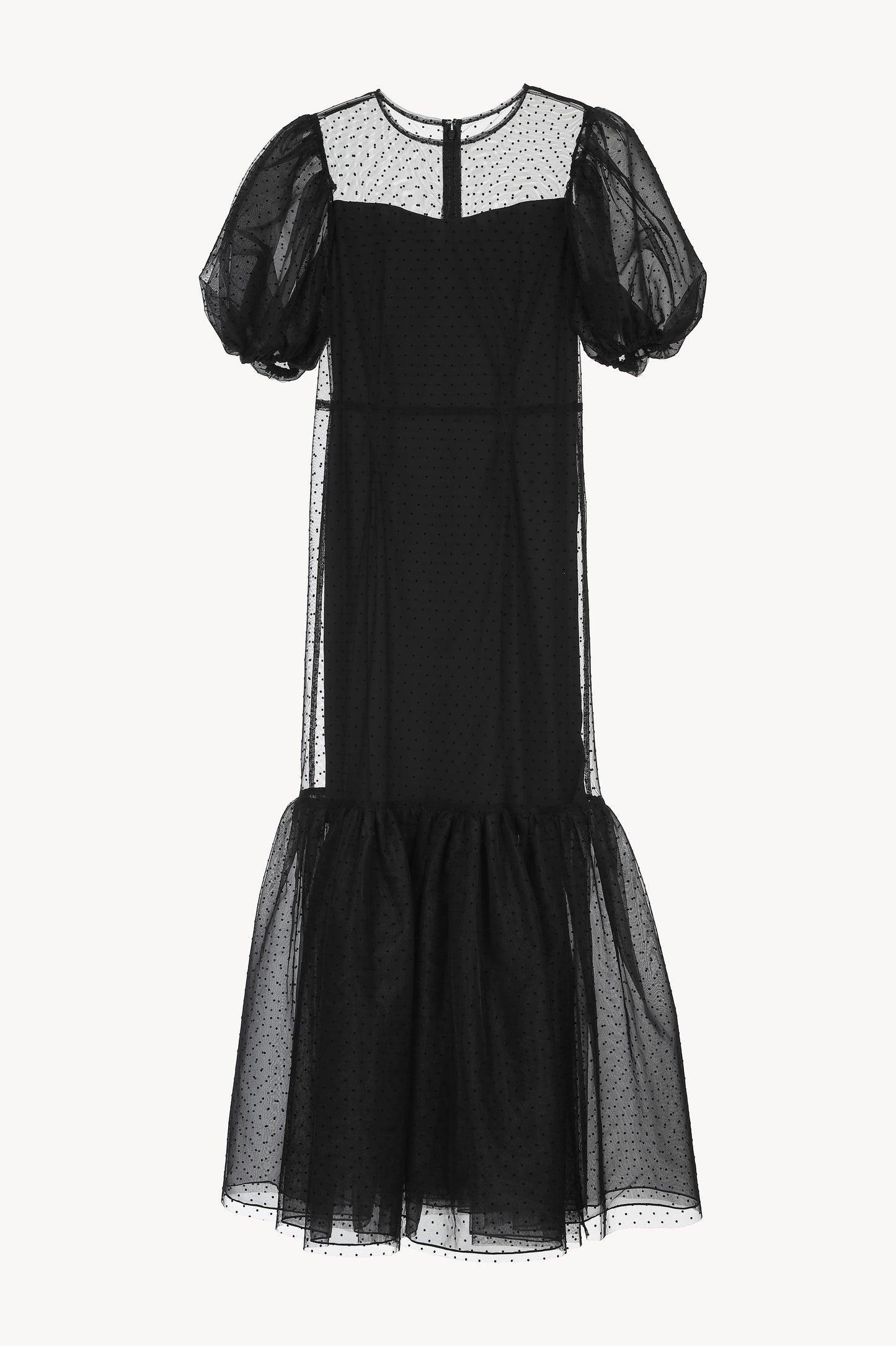 tulle  dot mermaid dress