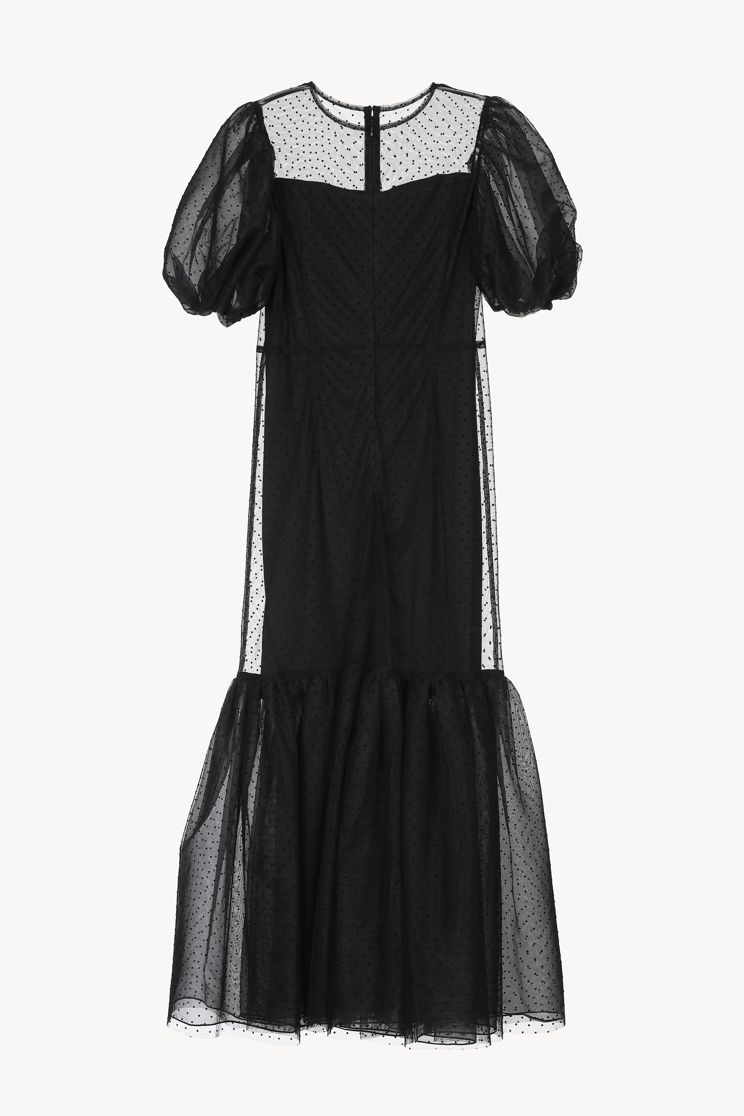 tulle  dot mermaid dress