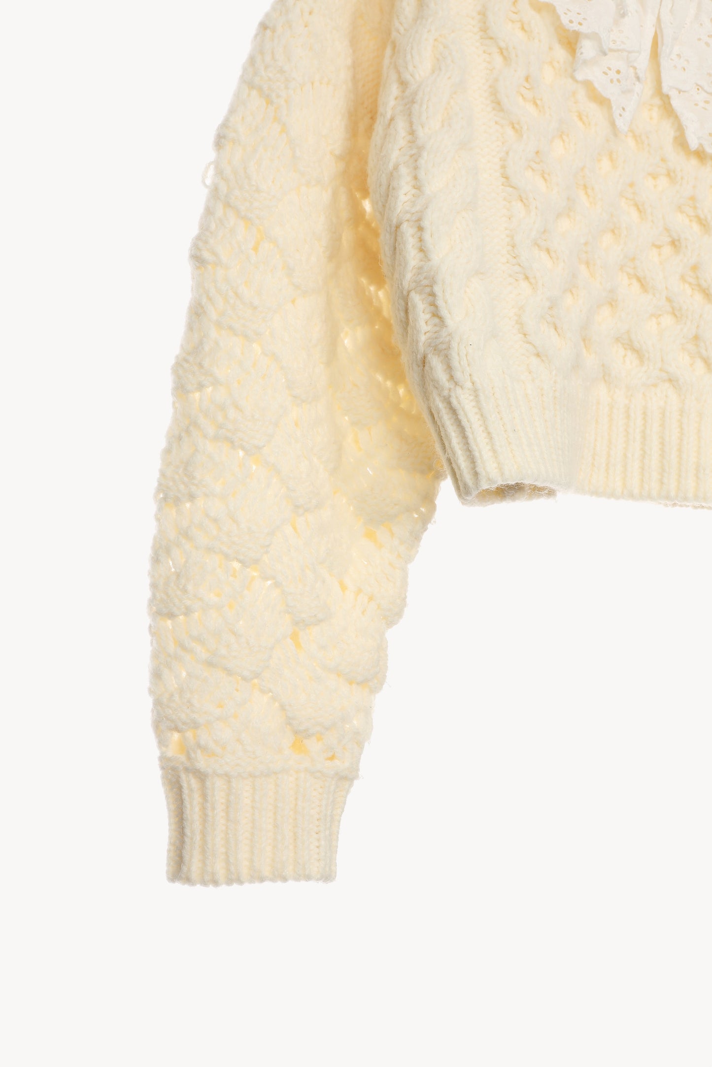 double lace cable knit