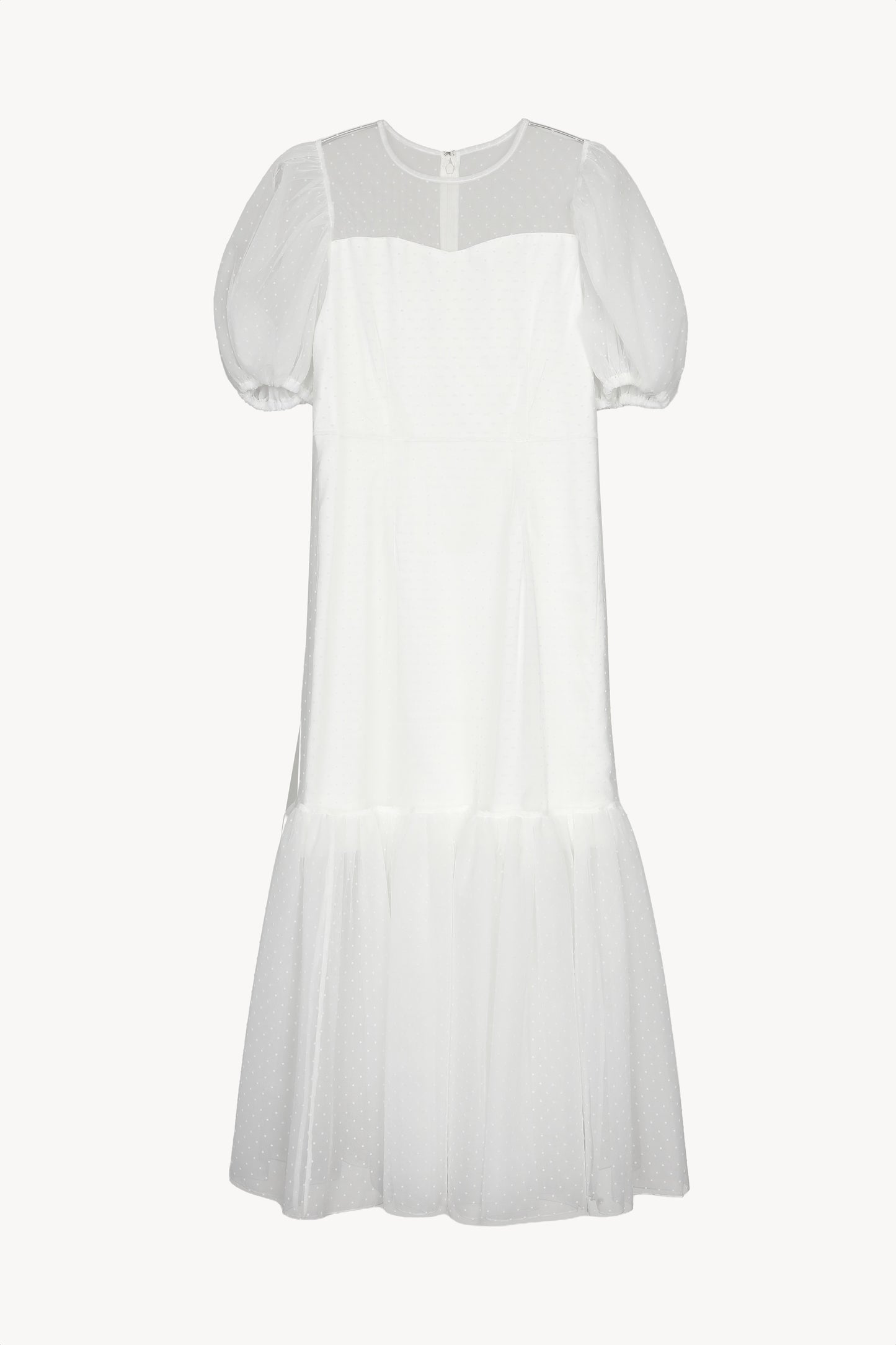 tulle dot mermaid dress