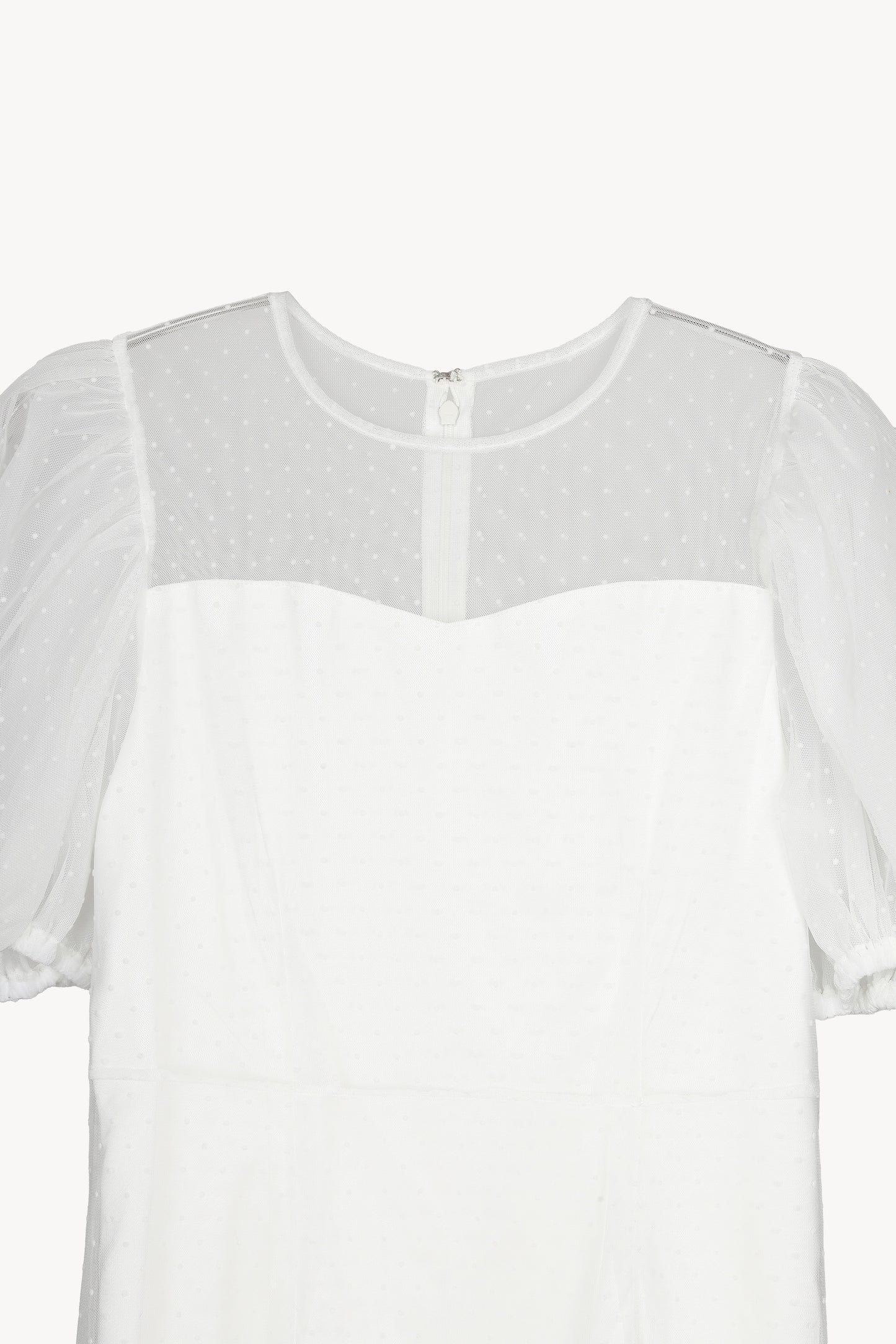 tulle dot mermaid dress