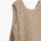 fur vest one-piece