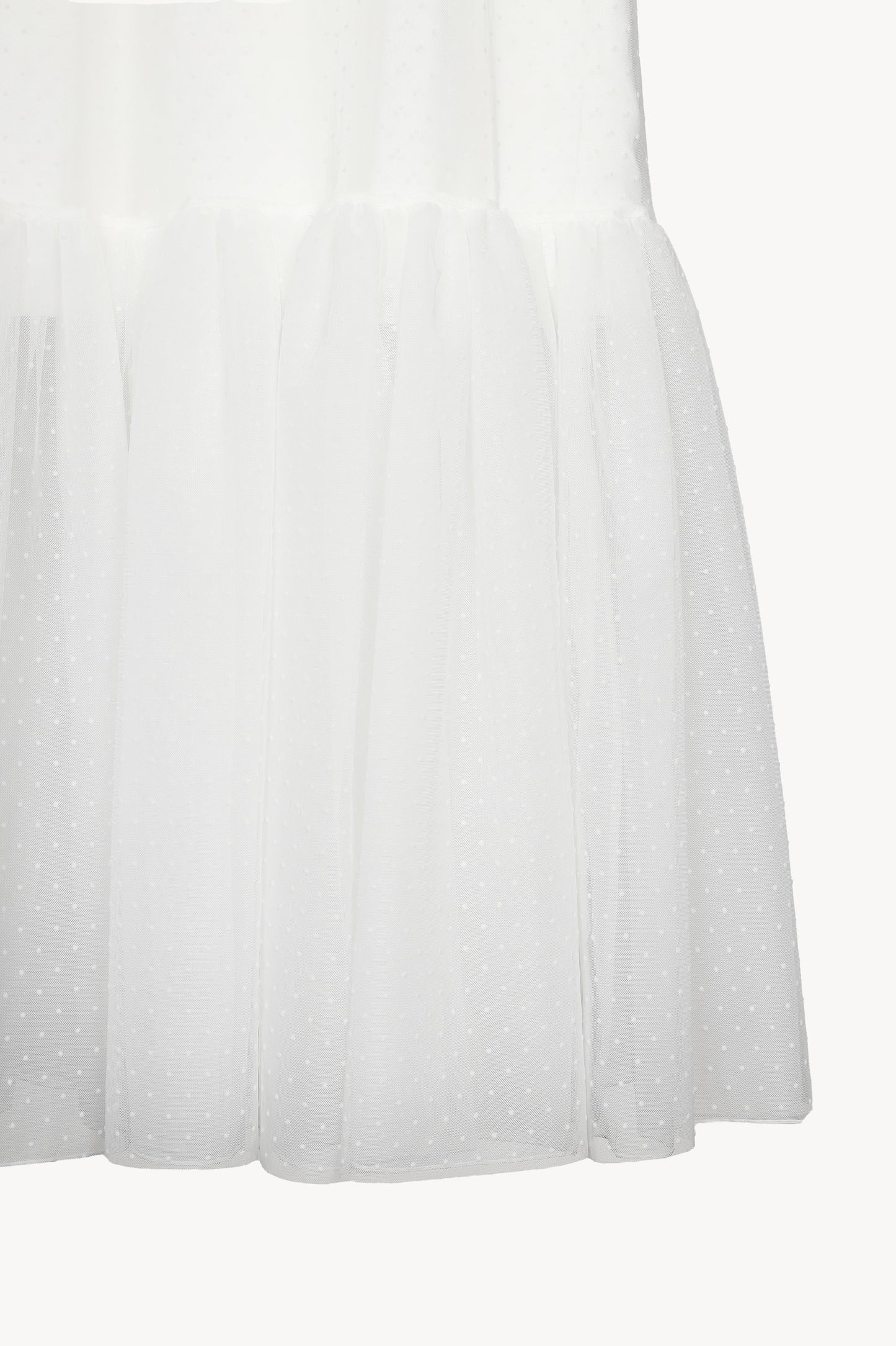 tulle dot mermaid dress