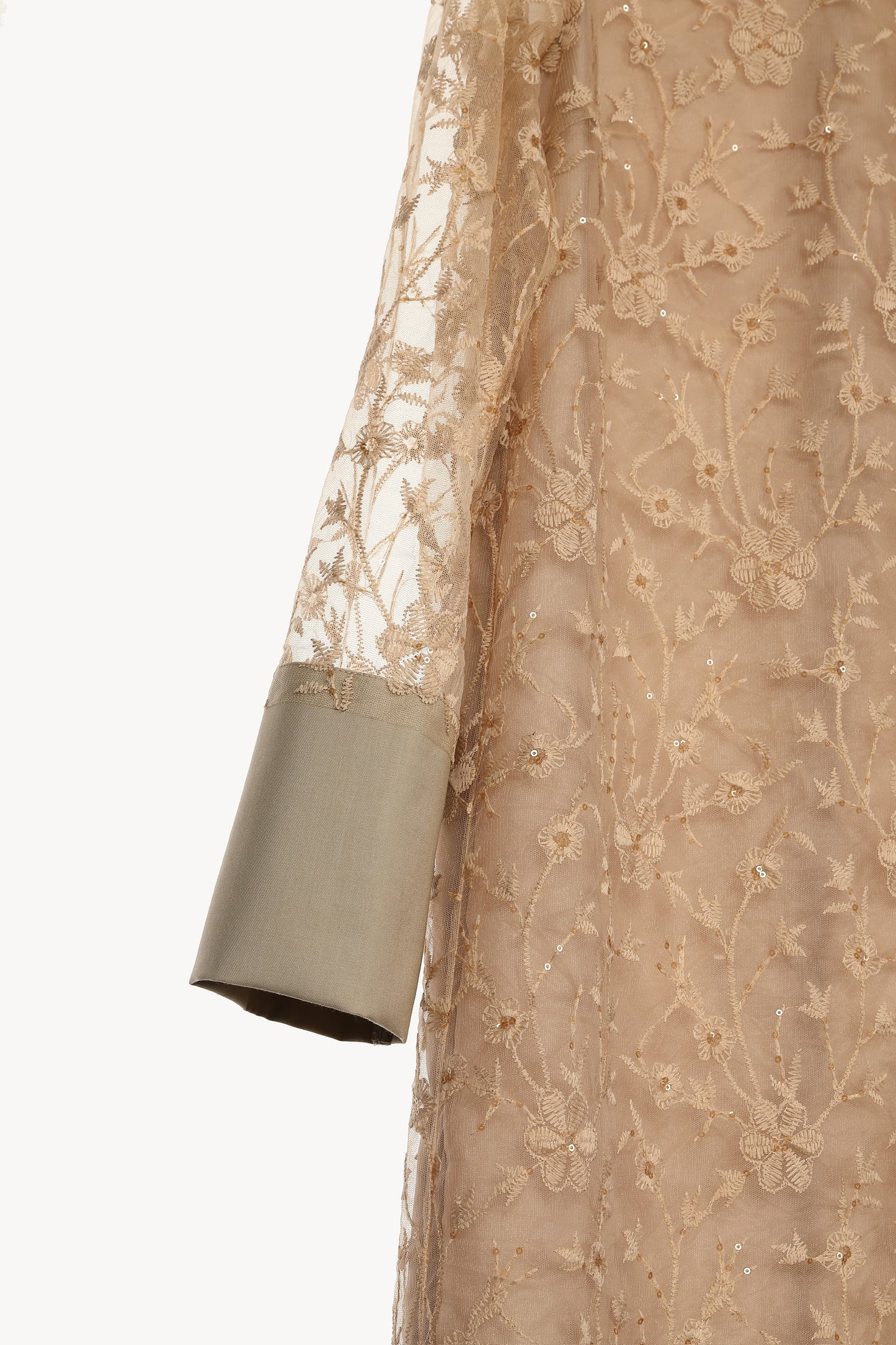 lace motif long dress