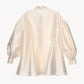 bijou satin puff blouse