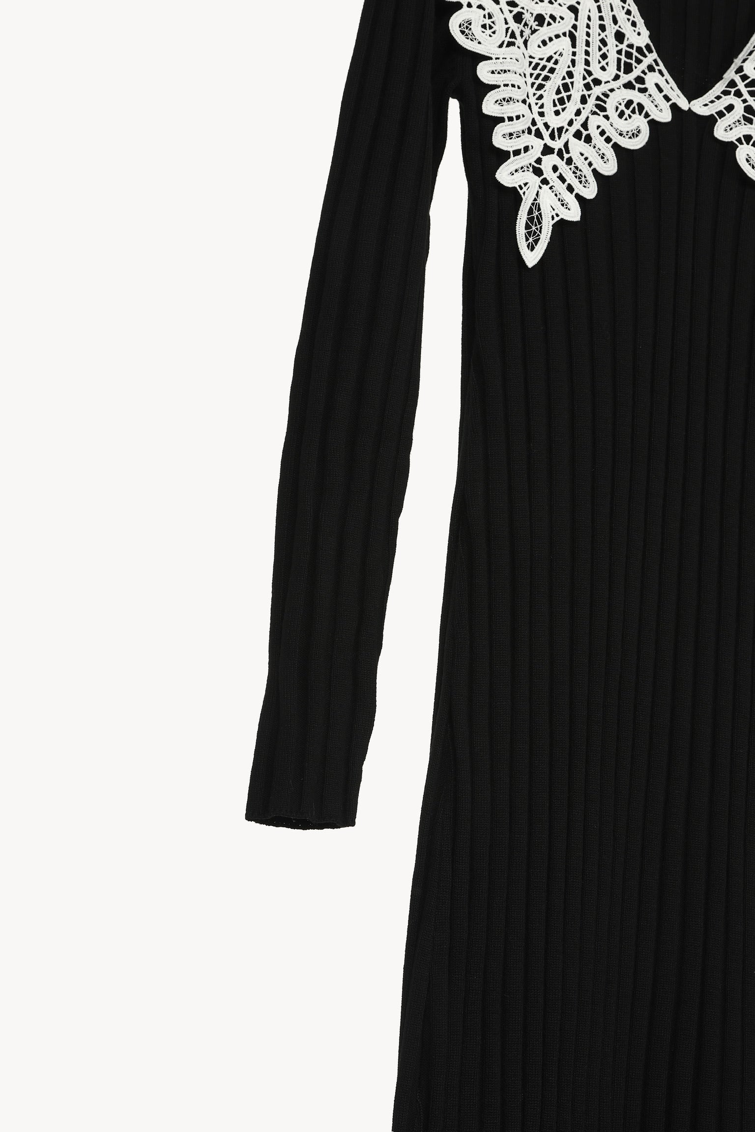 lace collar knit one-piece – Acka online store