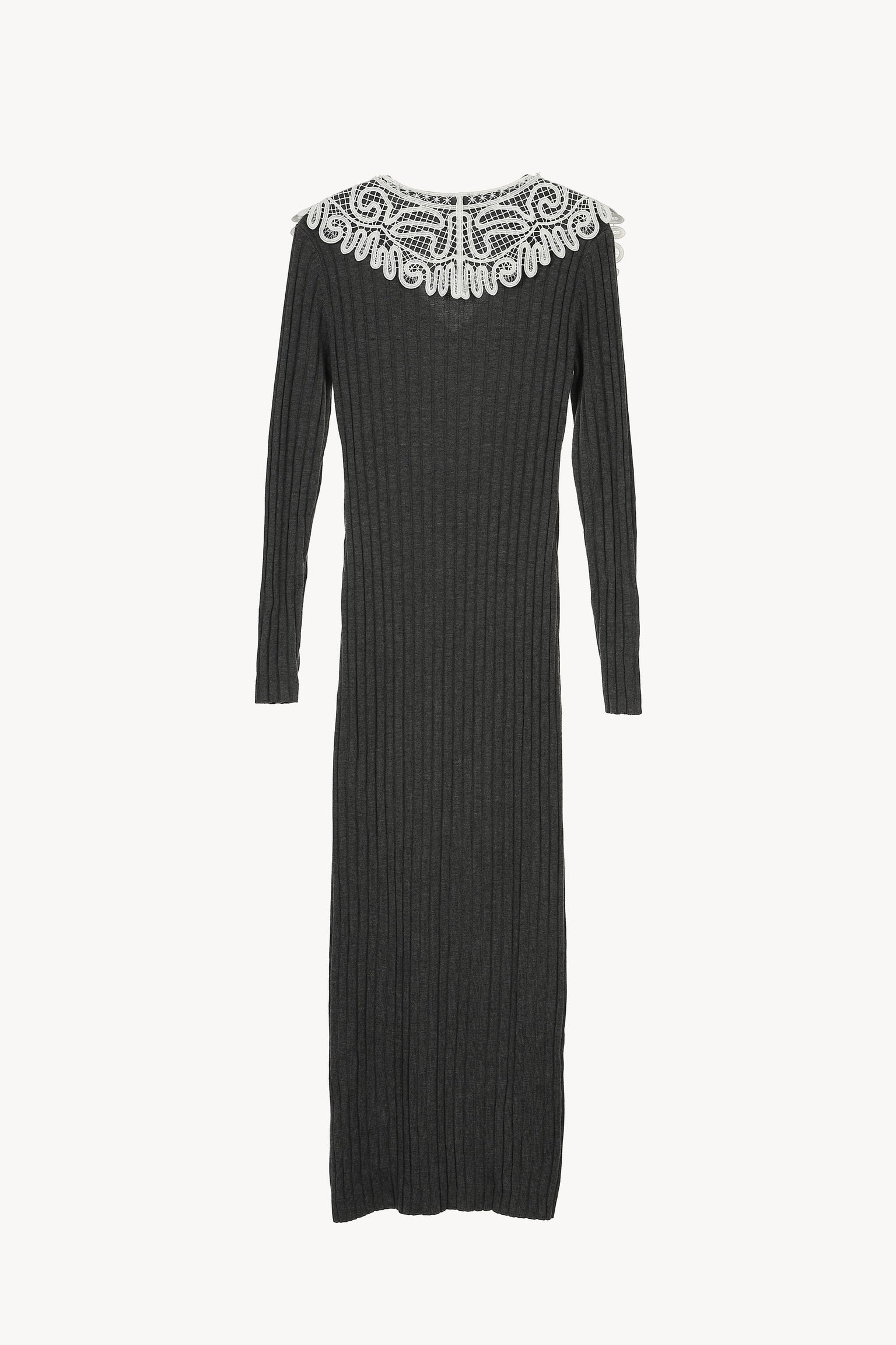 lace collar knit one-piece – Acka online store