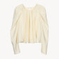 drape puff sleeve tops