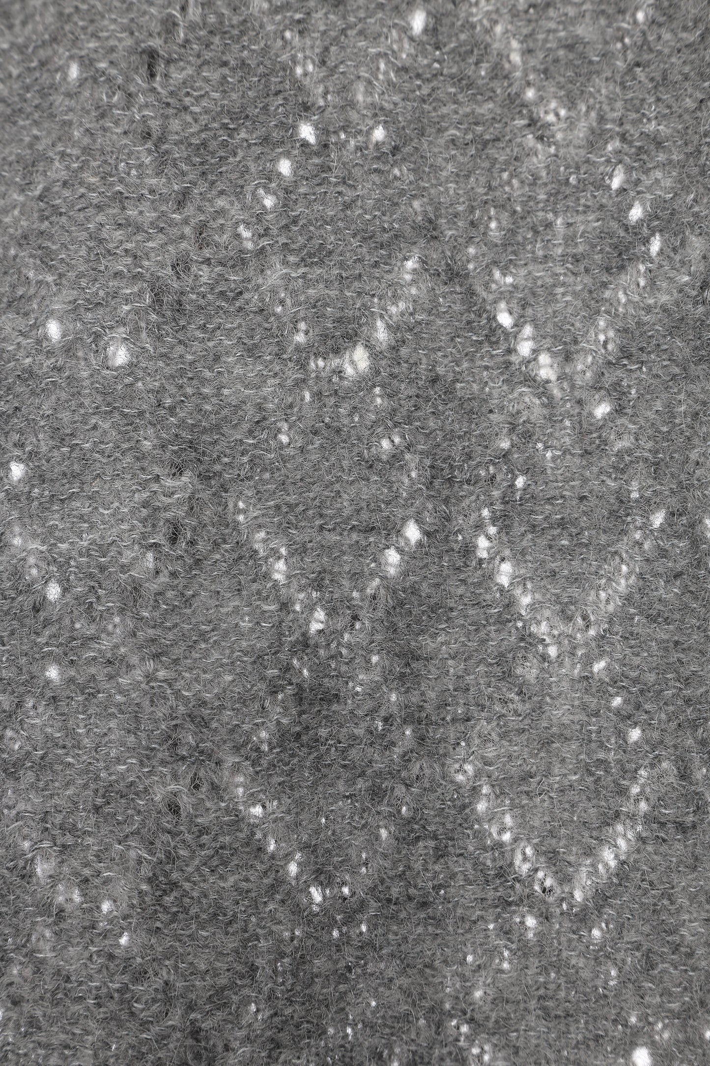 sheer frill knit cardigan