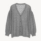 sheer frill knit cardigan