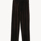 velvet straight pants