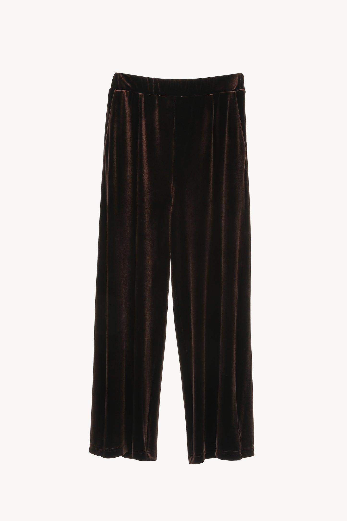 velvet straight pants