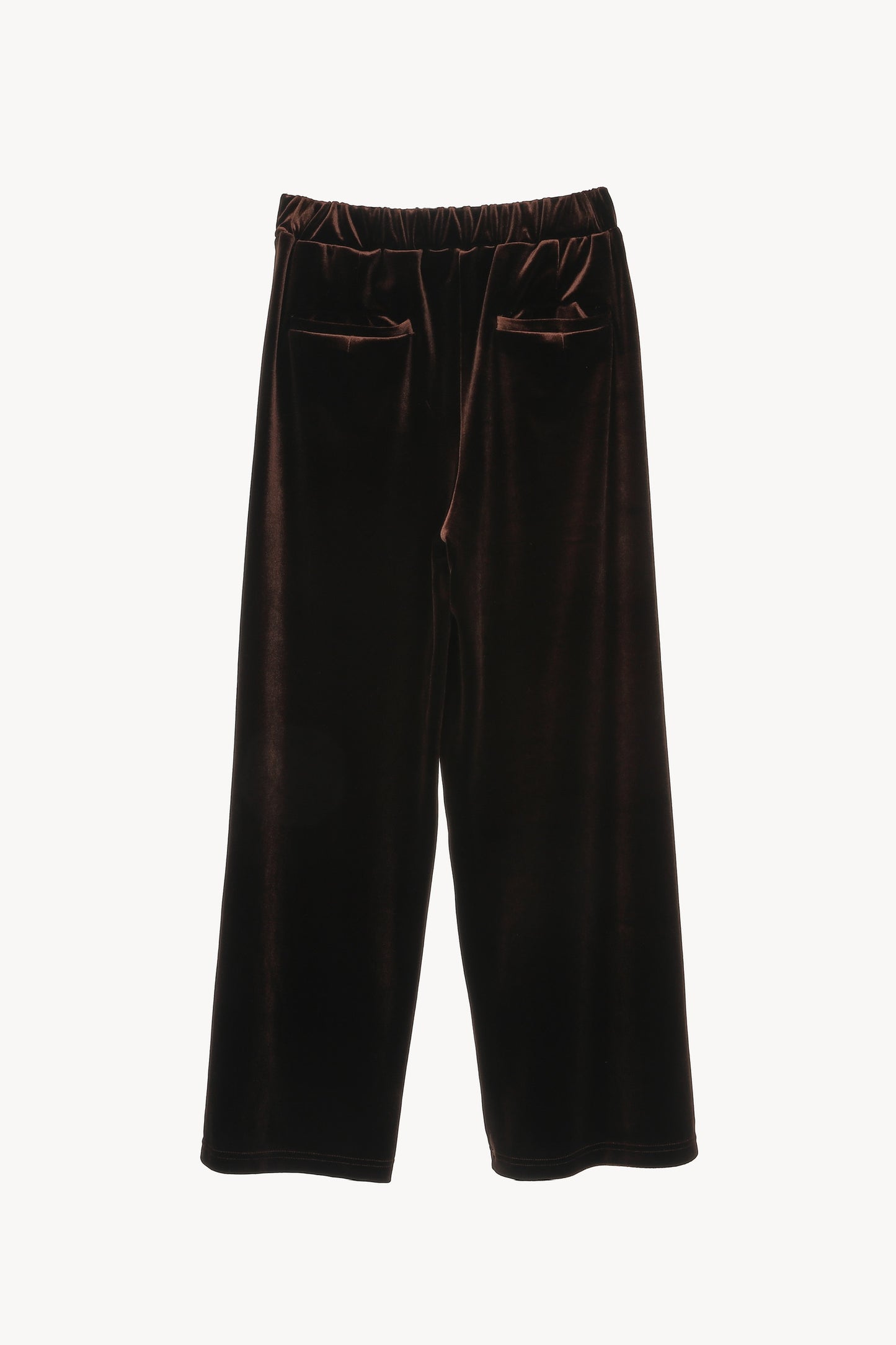 velvet straight pants