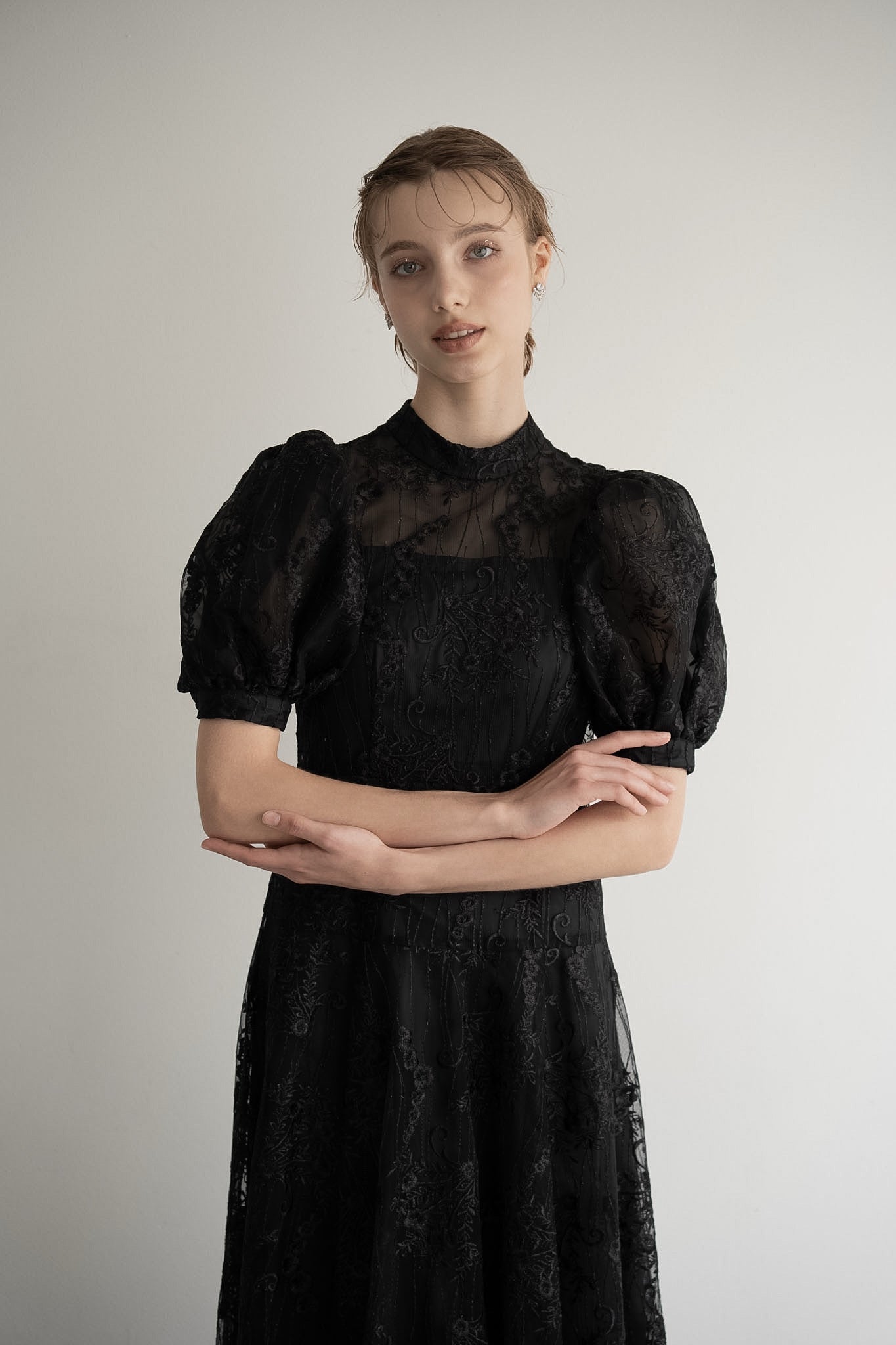 【新品未開封】Acka lace flare dress (size 1) lace flare dress – Acka online store