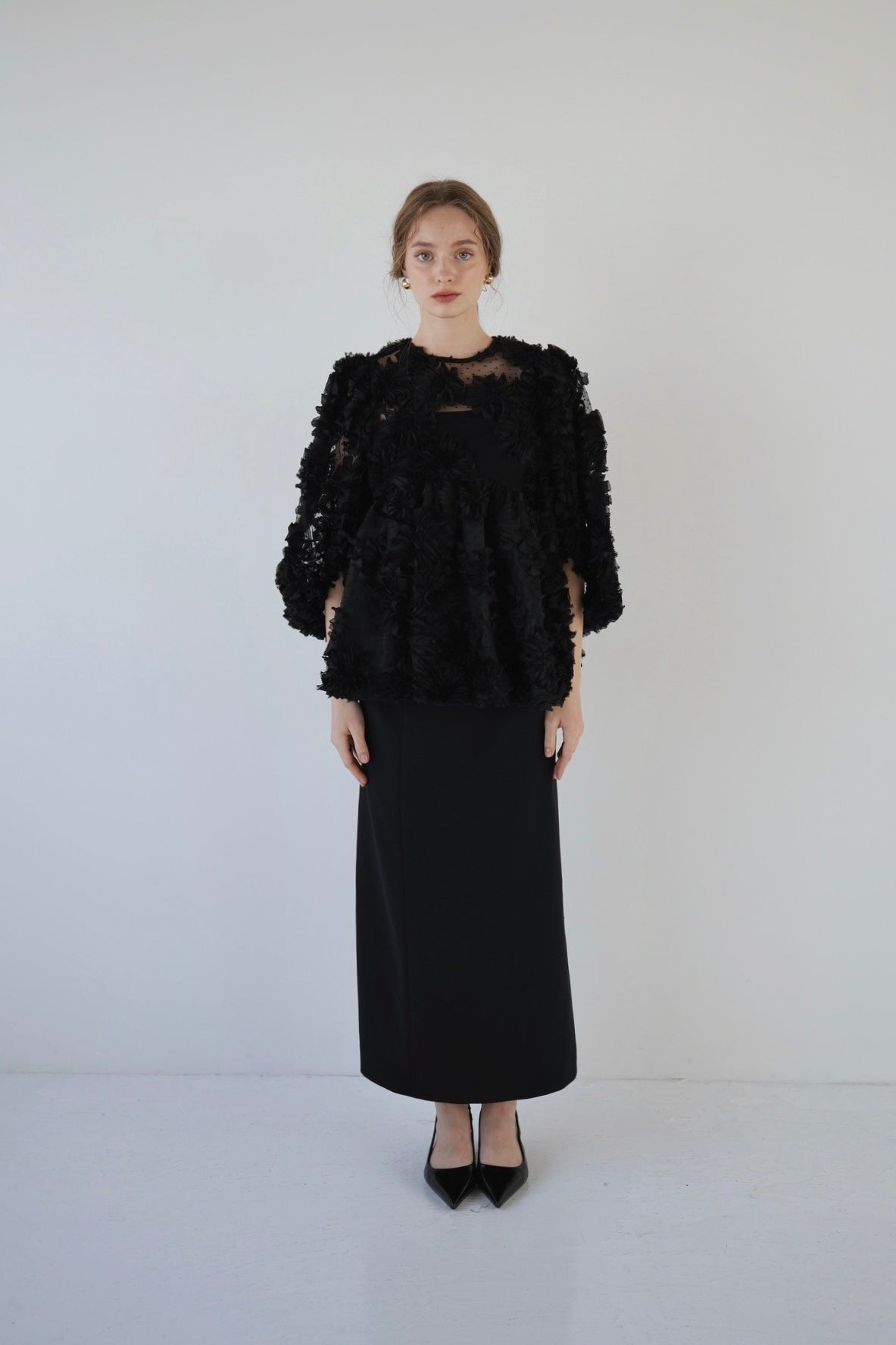 flower peplum blouse