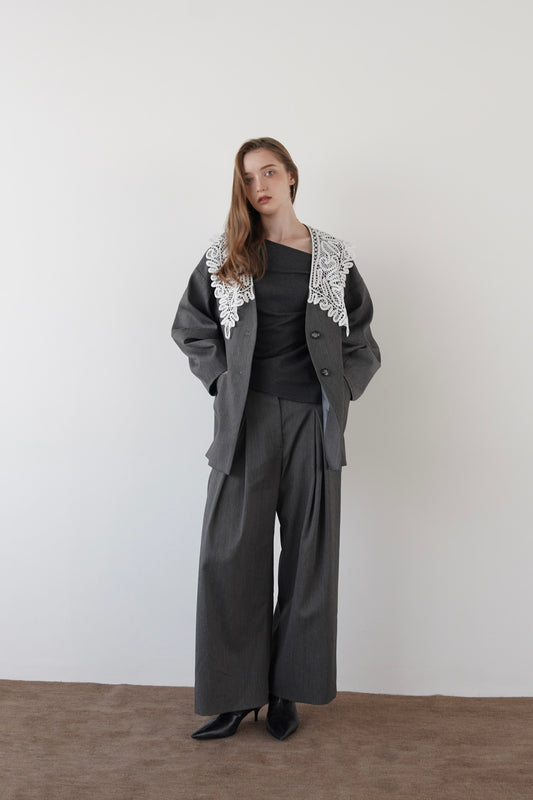 lace collar jacket