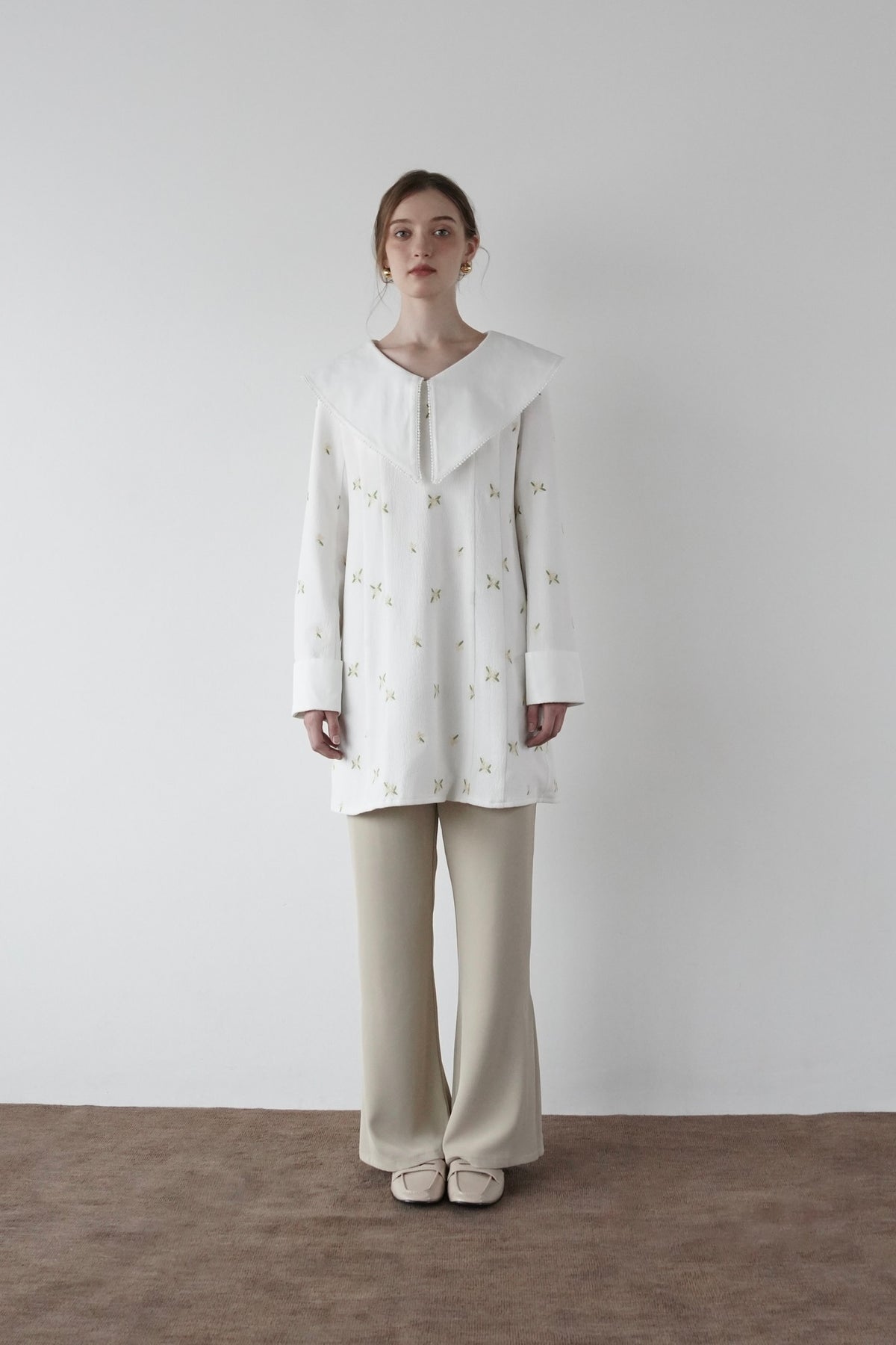 soft flare semi pants