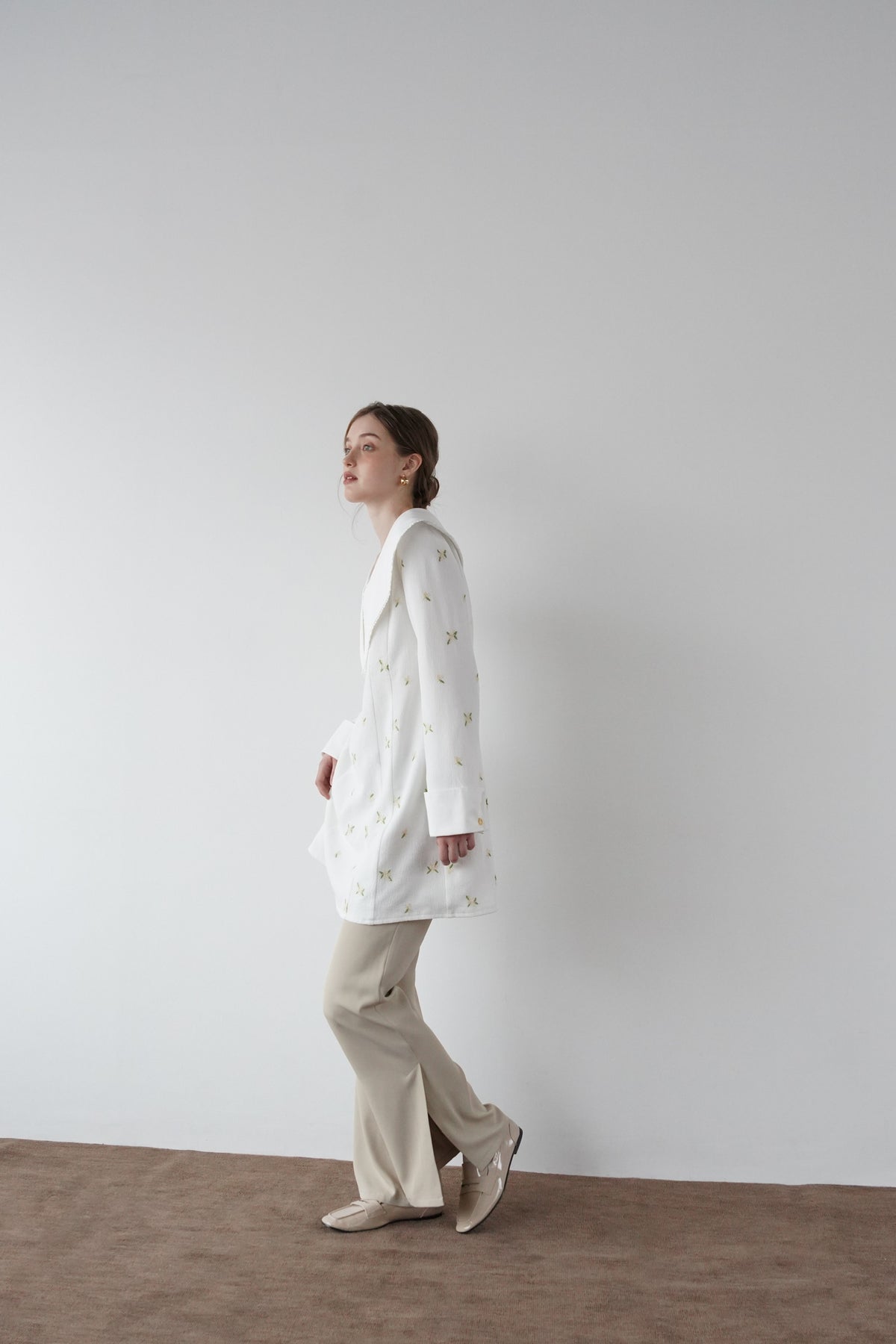 soft flare semi pants