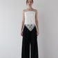 tailored wide slacks
