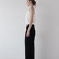 tailored wide slacks