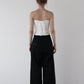 tailored wide slacks